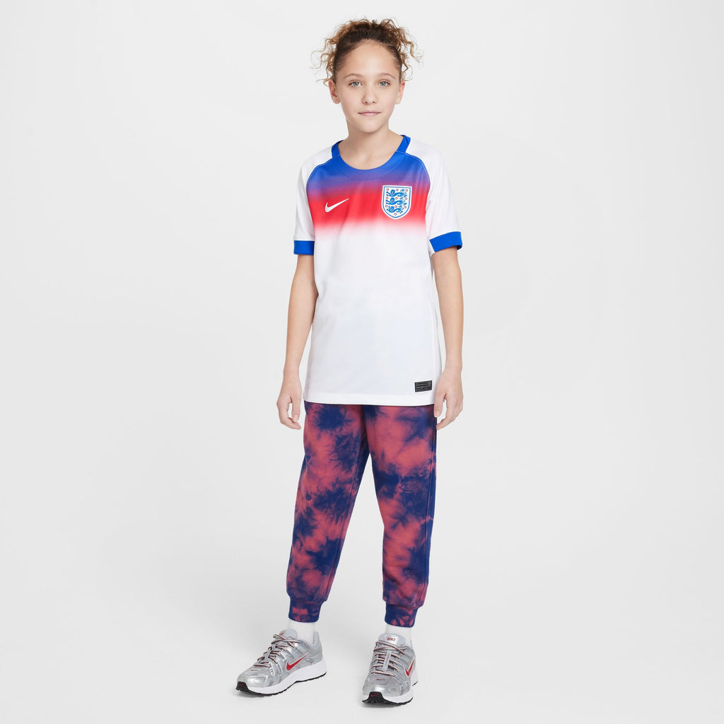 Nike England 2025 Stadium Home (Women's Team) Big Kids' Dri-FIT Soccer Replica Jersey - FZ9197-405-NIKE by Nike | Available at Niky's Sports