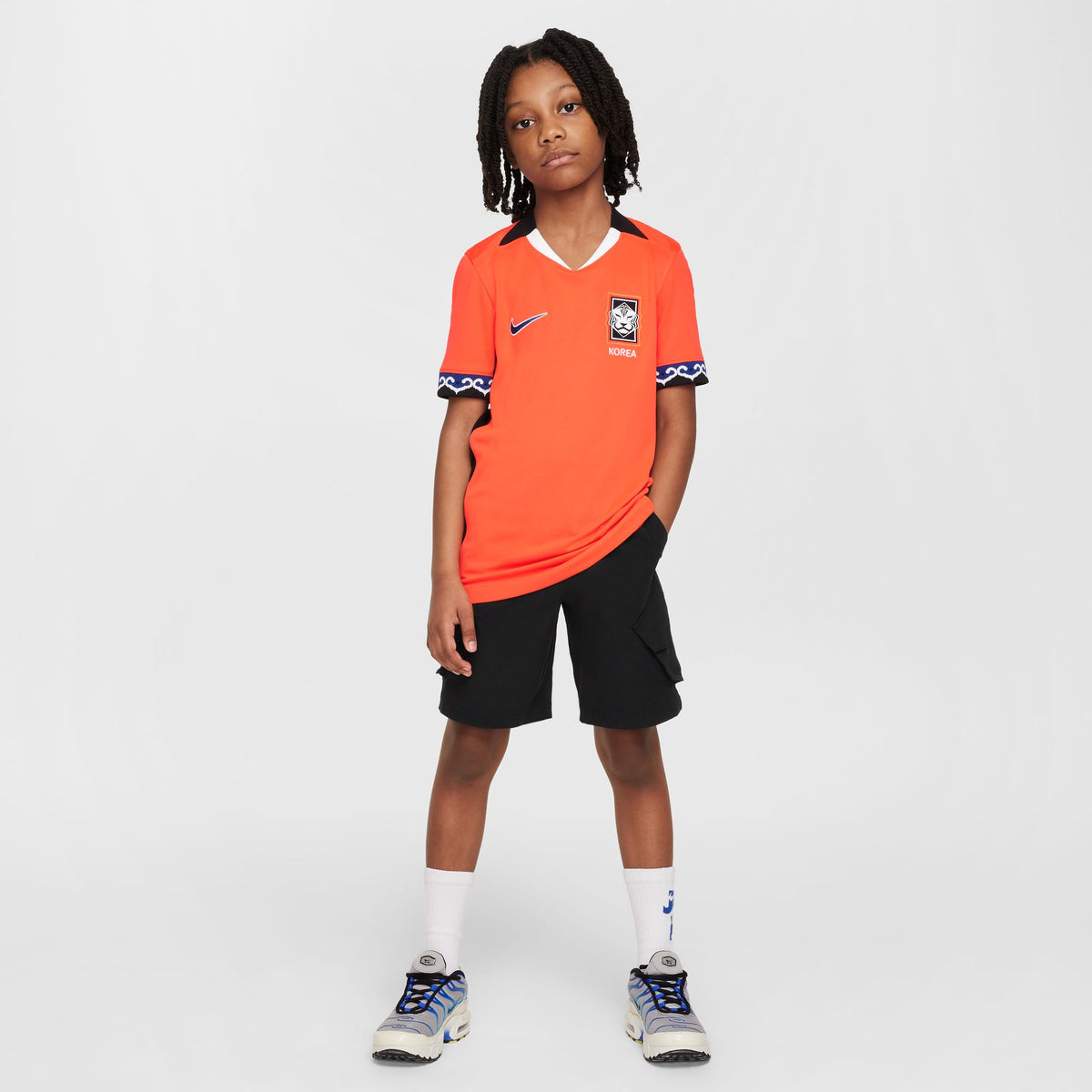 Nike Korea 2025 Stadium Home (Women's Team) Big Kids' Dri-FIT Soccer Replica Jersey - FZ9204-635-NIKE by Nike | Available at Niky's Sports