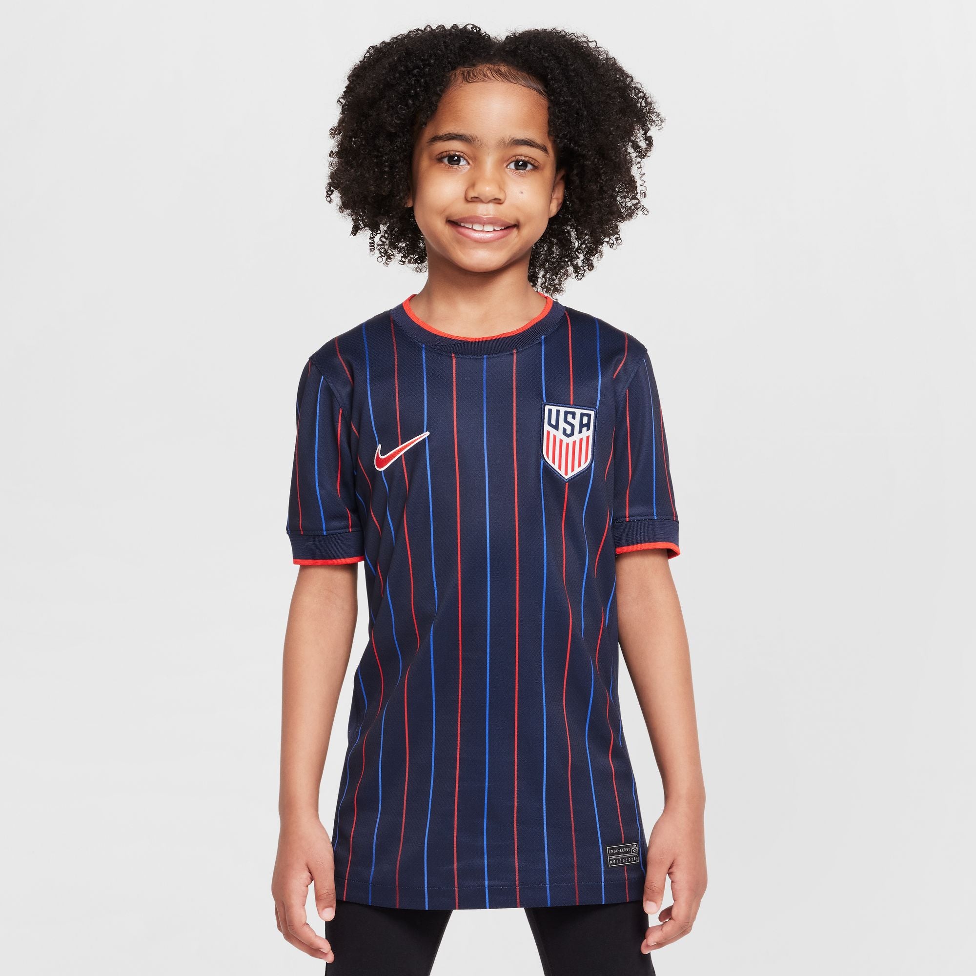 Nike USMNT 2025 Stadium Away (Men's Team) Big Kids' Dri-FIT Soccer Replica Jersey - FZ9208-451-NIKE by Nike | Available at Niky's Sports