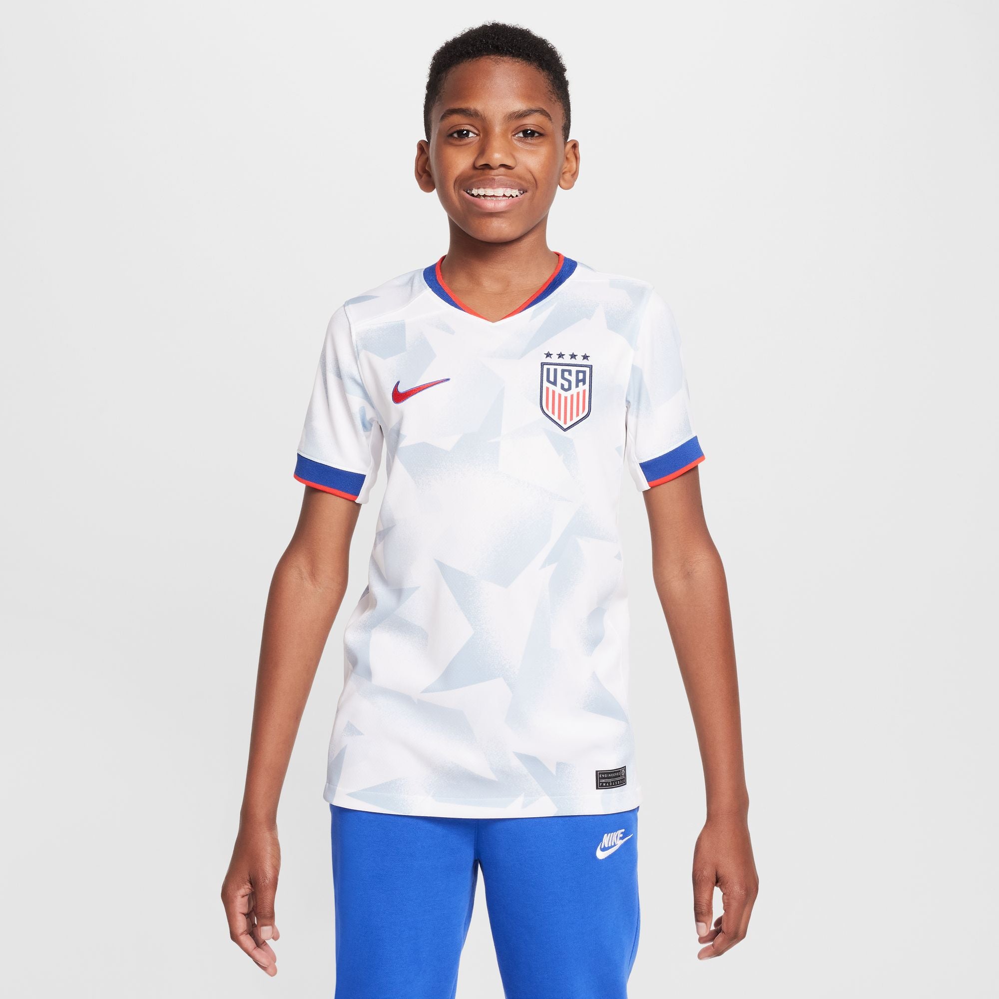 Nike USWNT 2025 Stadium Home (Women's Team) Big Kids' Dri-FIT Soccer Replica Jersey - FZ9209-101-NIKE by Nike | Available at Niky's Sports
