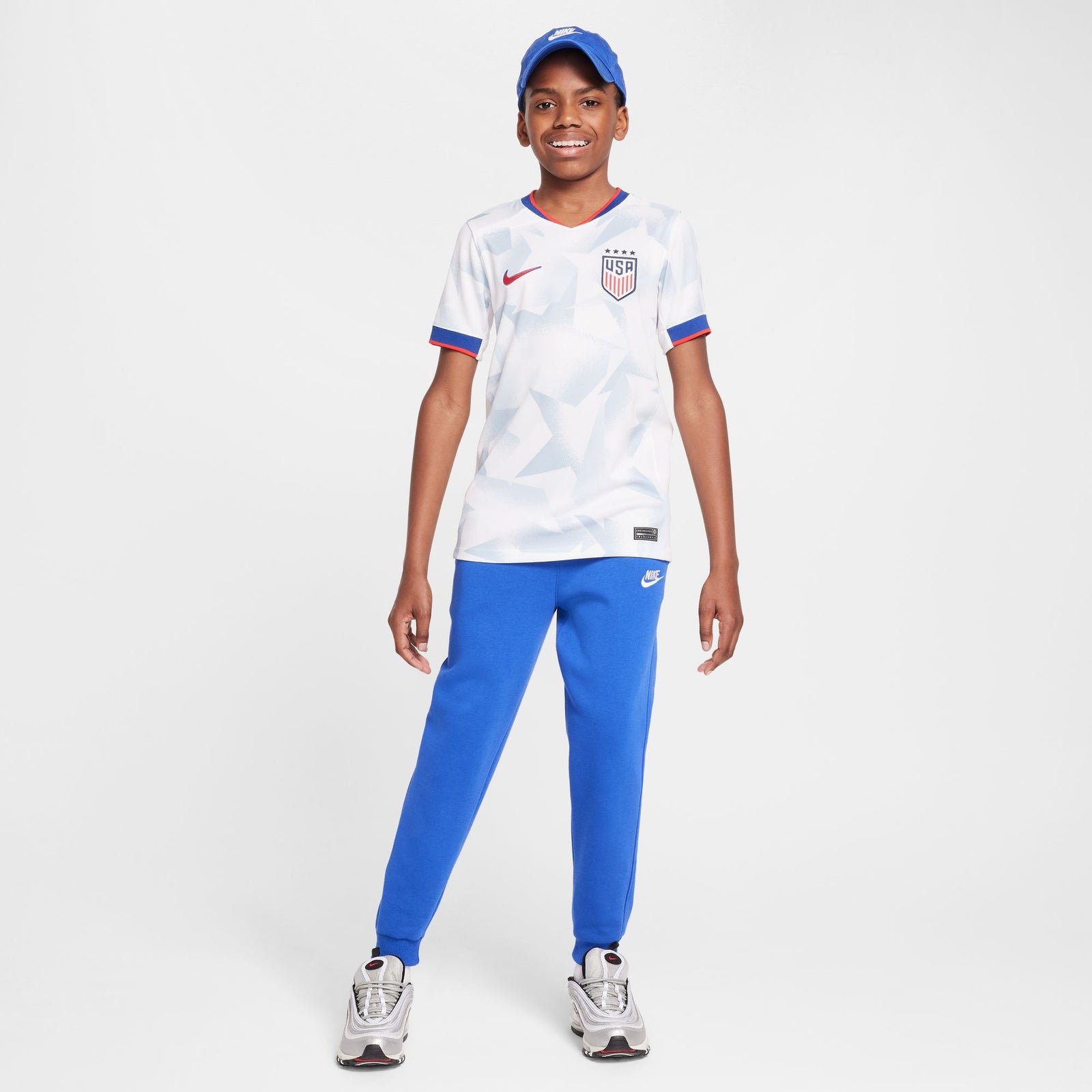 Nike USWNT 2025 Stadium Home (Women's Team) Big Kids' Dri-FIT Soccer Replica Jersey - FZ9209-101-NIKE by Nike | Available at Niky's Sports