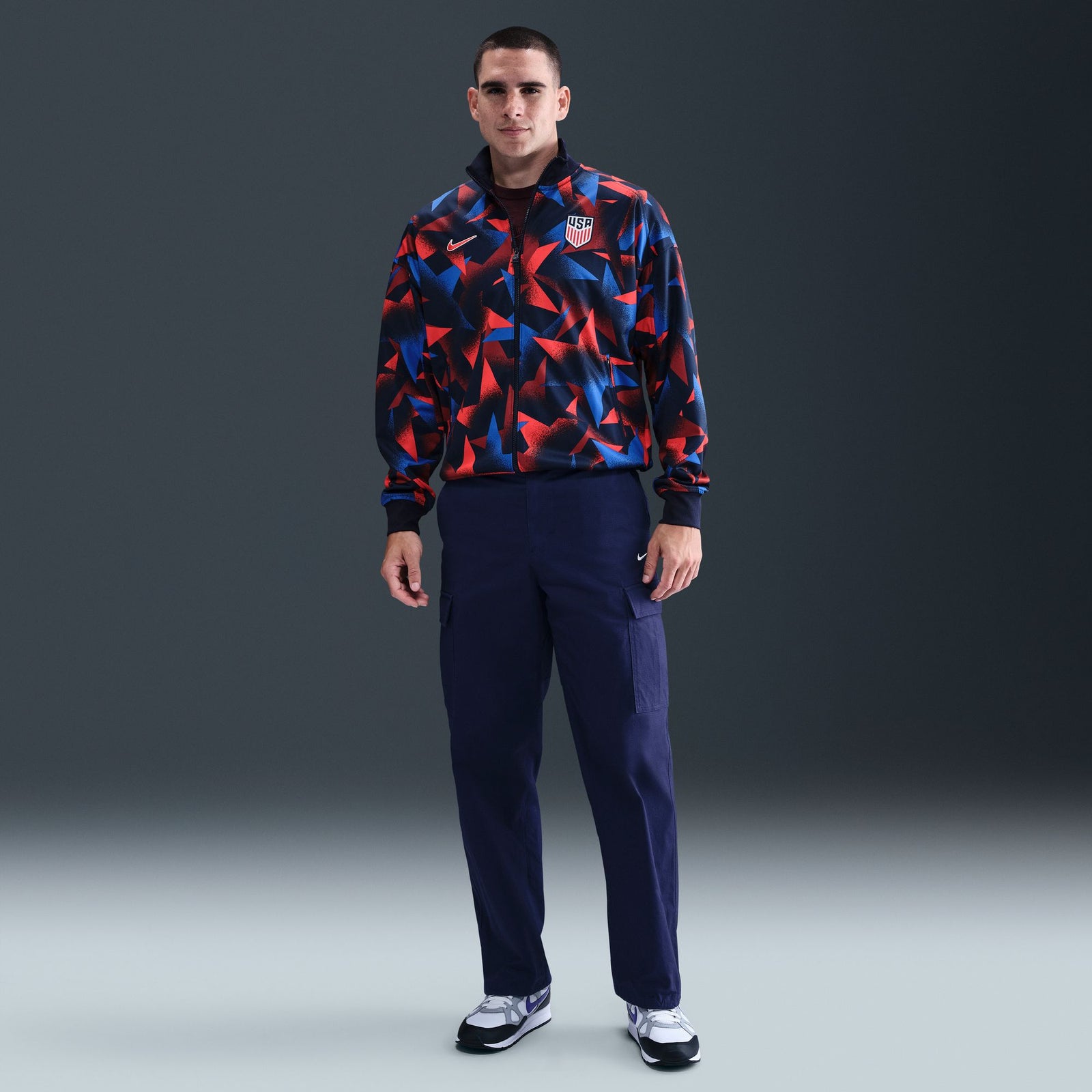 Nike USMNT Academy Pro Men's Dri-FIT Soccer 2025 Anthem Jacket - FZ9391-451-NIKE by Nike | Available at Niky's Sports