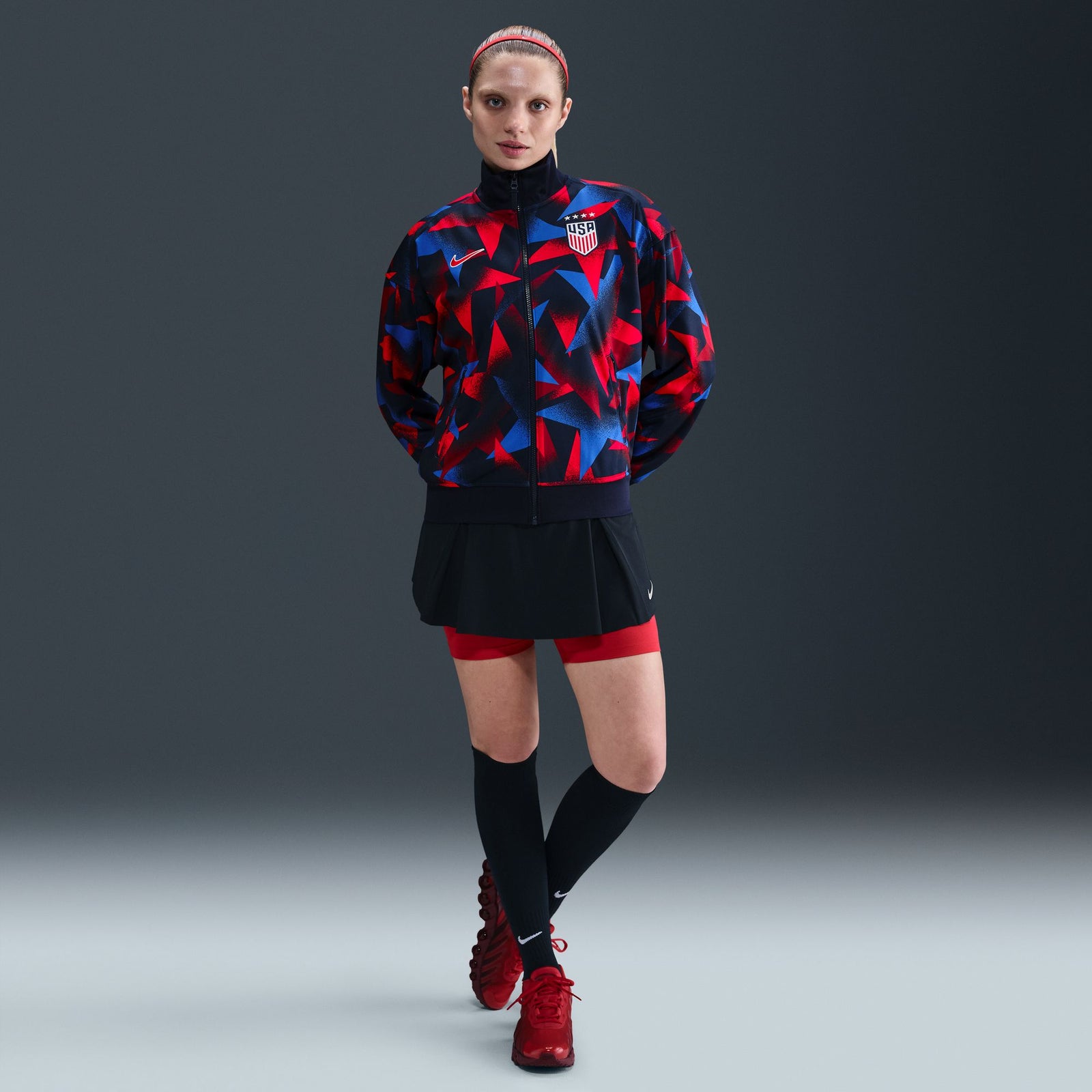 Nike USWNT Academy Pro Women's Dri-FIT Soccer 2025 Anthem Jacket - FZ9402-451-NIKE by Nike | Available at Niky's Sports