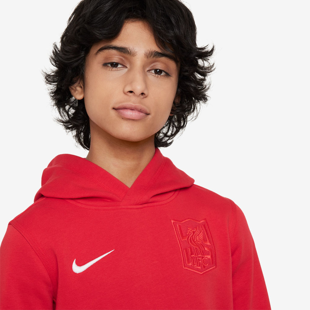 Nike Liverpool FC Club Third Big Kids' (Boys') Soccer Pullover Hoodie - HF0076-679-NIKE by Nike | Available at Niky's Sports
