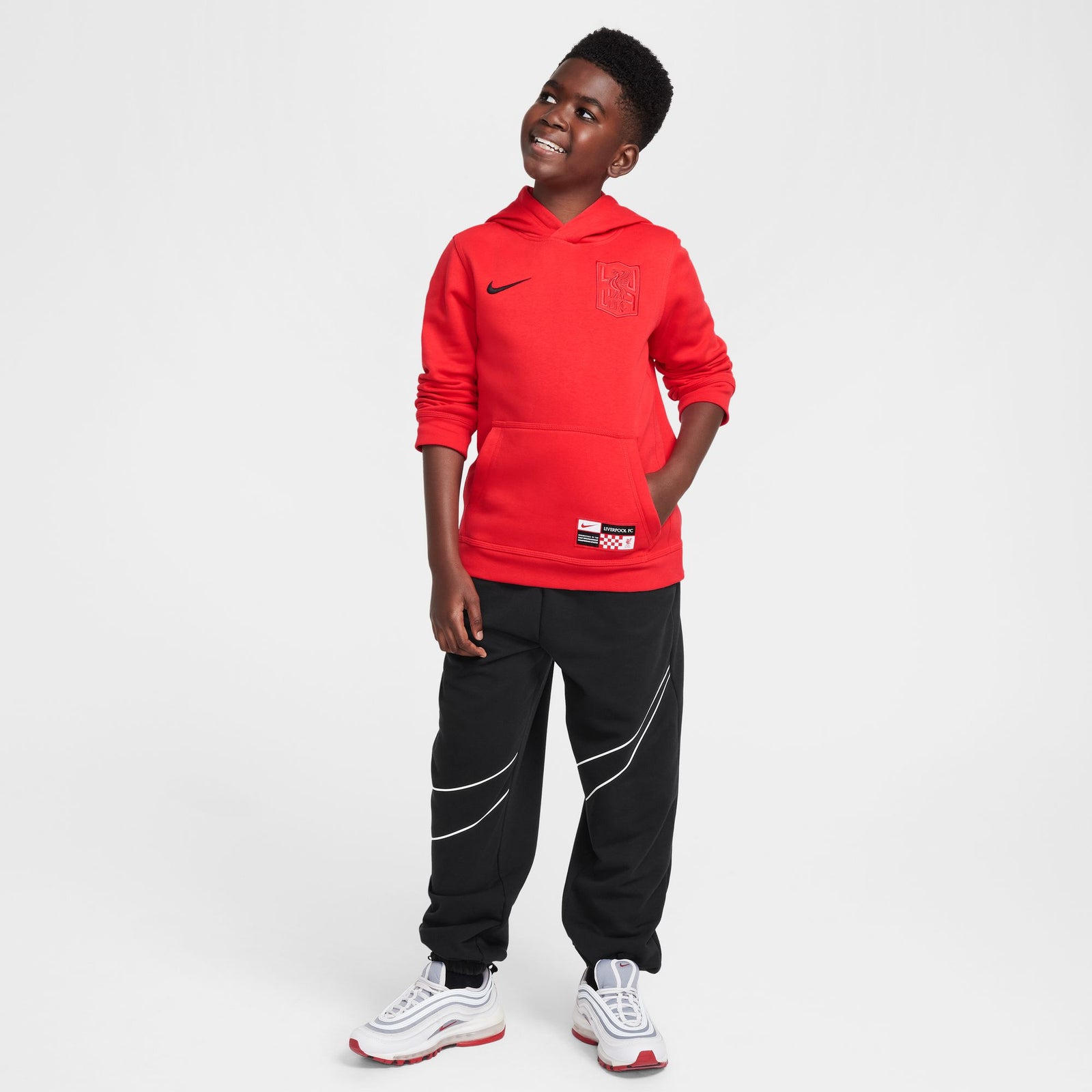 Nike Liverpool FC Club Third Big Kids' (Boys') Soccer Pullover Hoodie - HF0076-679-NIKE by Nike | Available at Niky's Sports