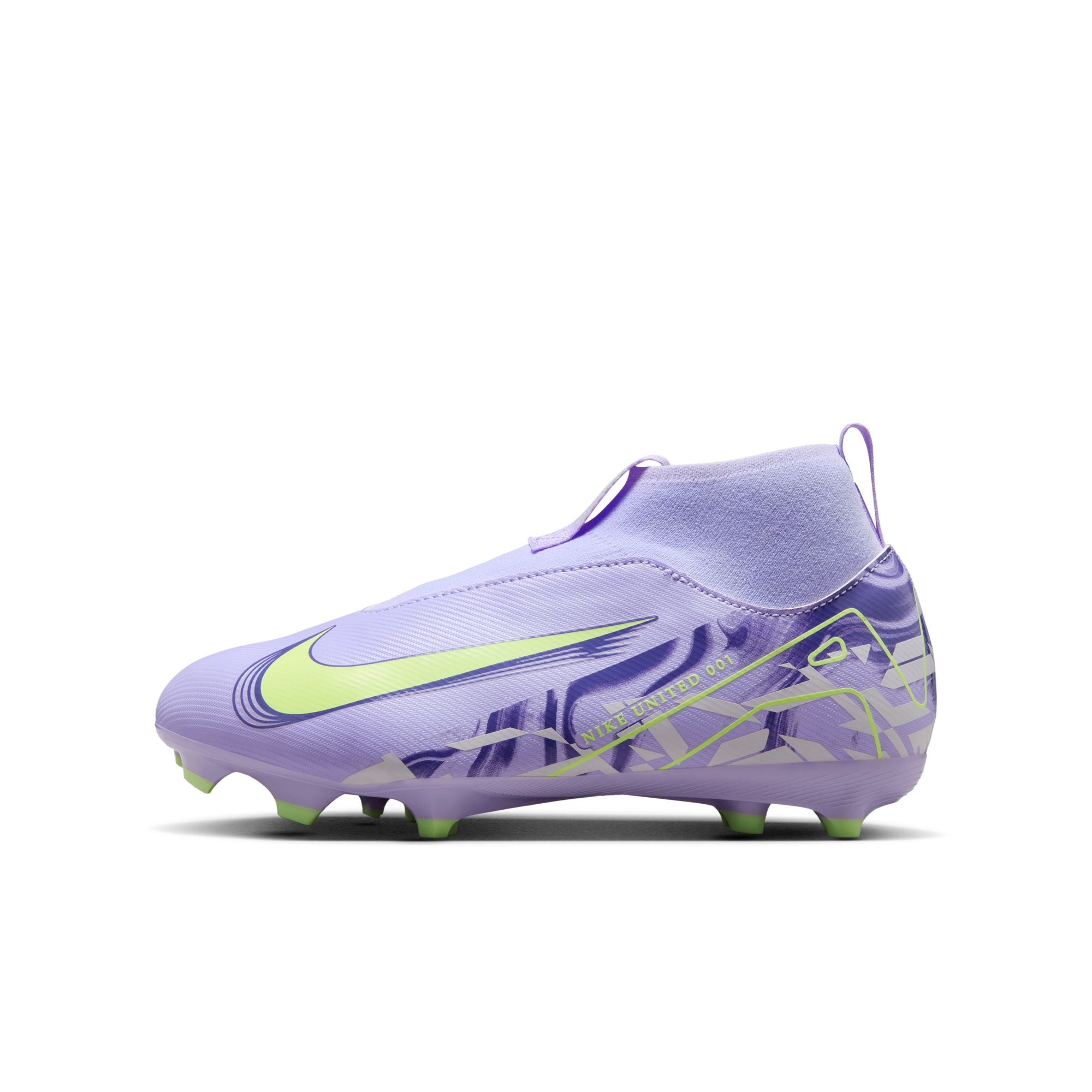 Nike United Jr. Mercurial Superfly 10 Academy Big Kids' MG High-Top Soccer Cleats - HF1584-500-NIKE by Nike | Available at Niky's Sports