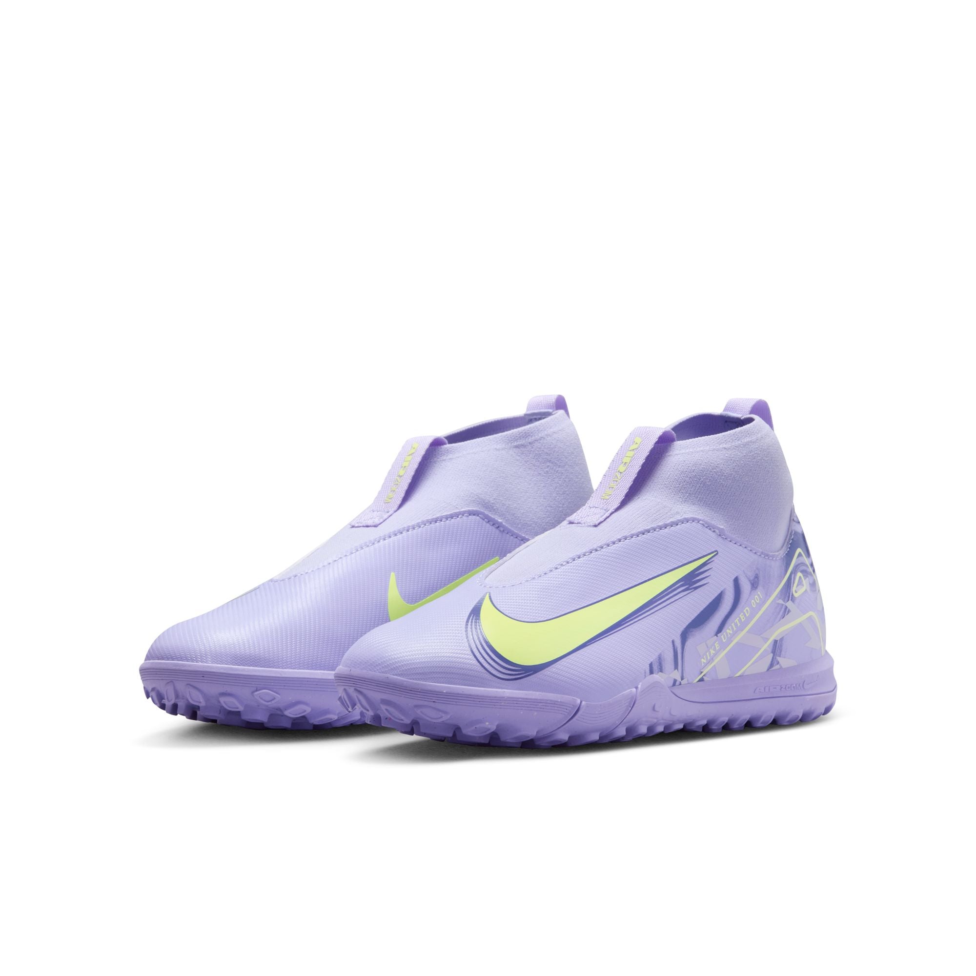 Nike United Jr. Mercurial Superfly 10 Academy Big Kids' TF High-Top Soccer Shoes - HF1586-500-NIKE by Nike | Available at Niky's Sports