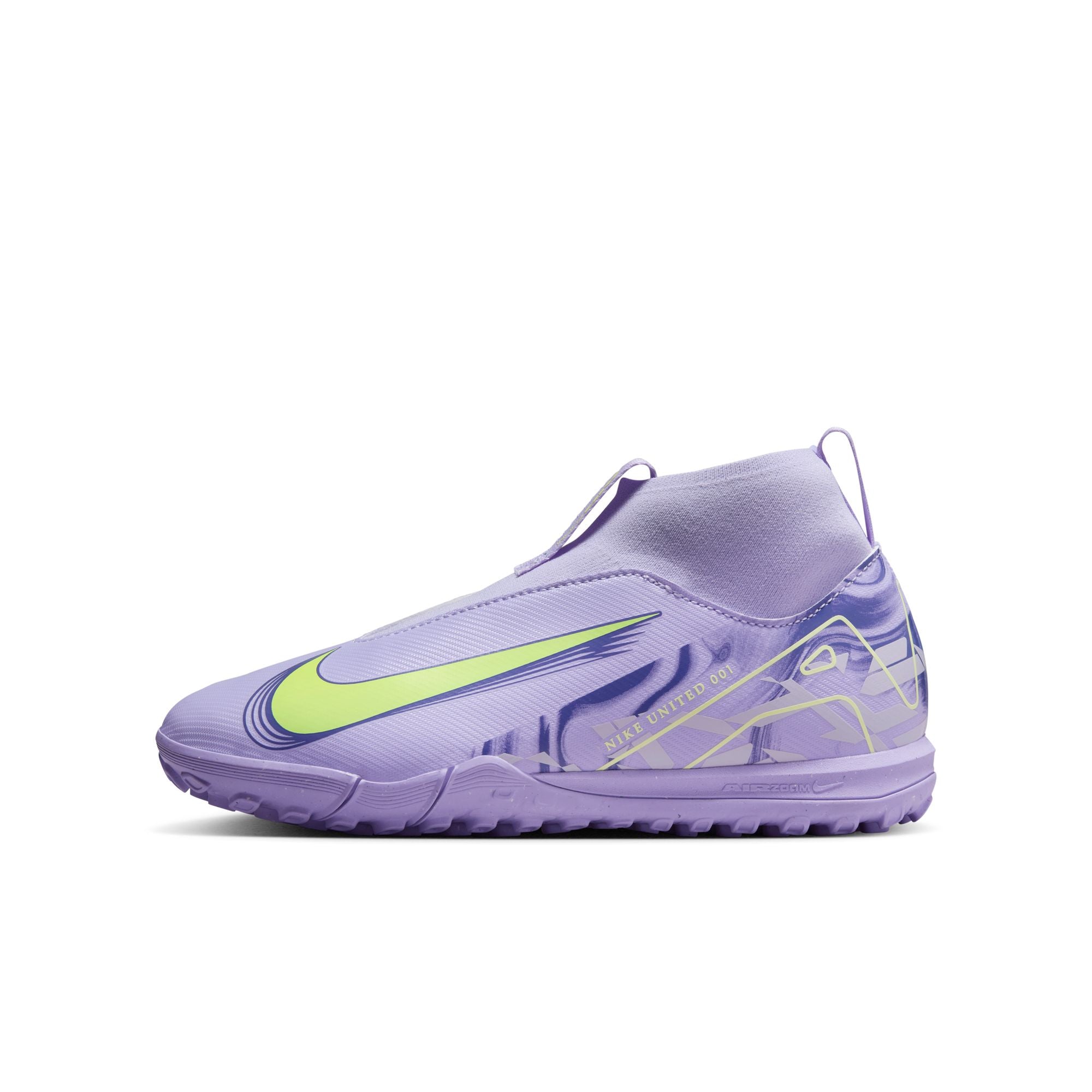 Nike United Jr. Mercurial Superfly 10 Academy Big Kids' TF High-Top Soccer Shoes - HF1586-500-NIKE by Nike | Available at Niky's Sports