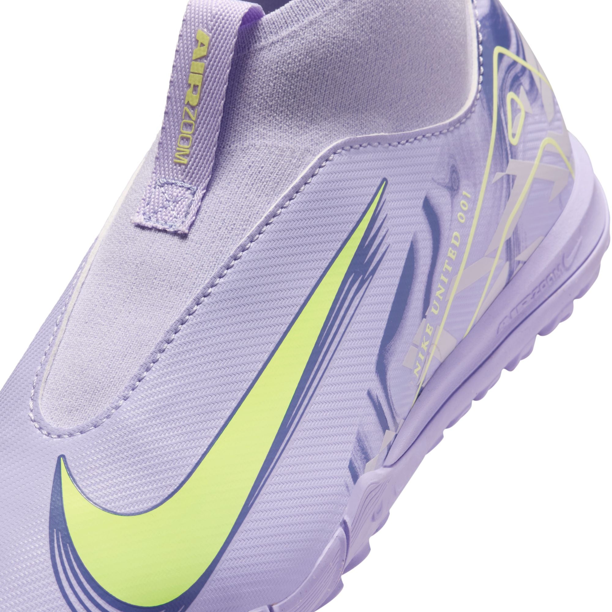 Nike United Jr. Mercurial Superfly 10 Academy Big Kids' TF High-Top Soccer Shoes - HF1586-500-NIKE by Nike | Available at Niky's Sports