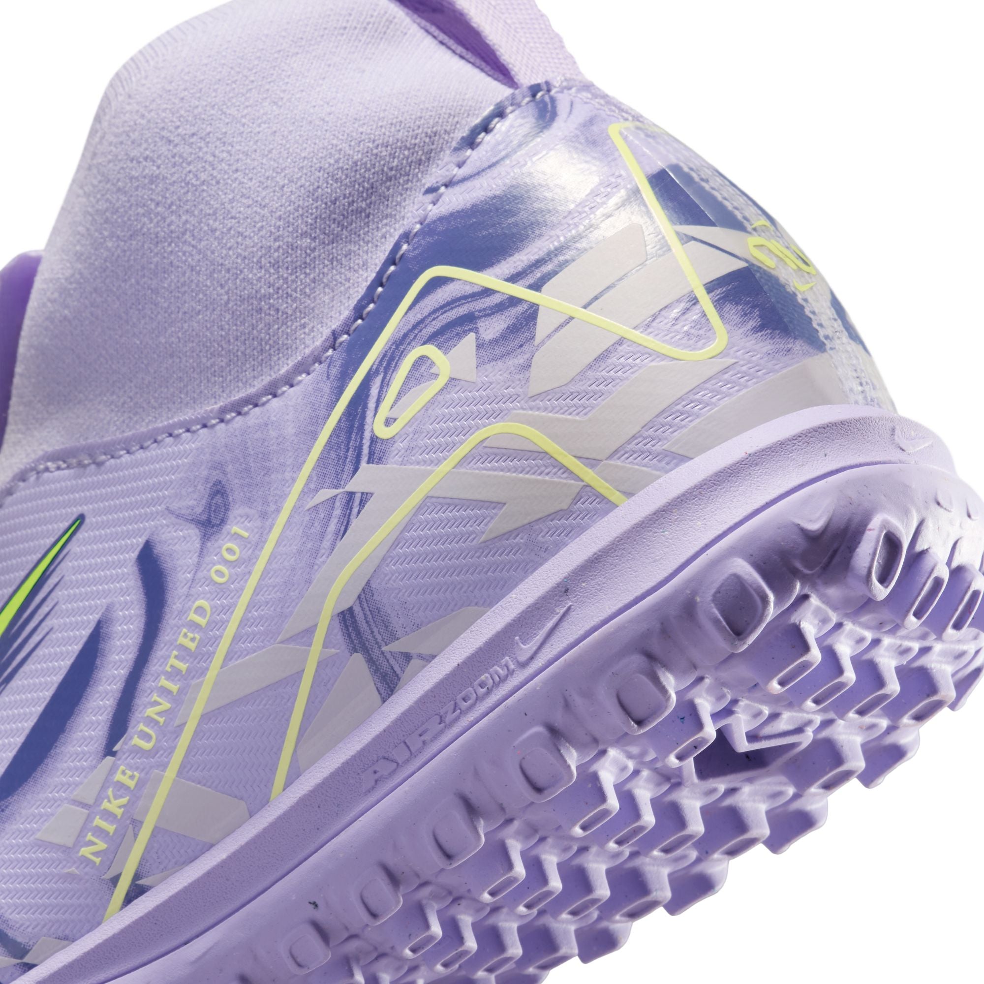 Nike United Jr. Mercurial Superfly 10 Academy Big Kids' TF High-Top Soccer Shoes - HF1586-500-NIKE by Nike | Available at Niky's Sports