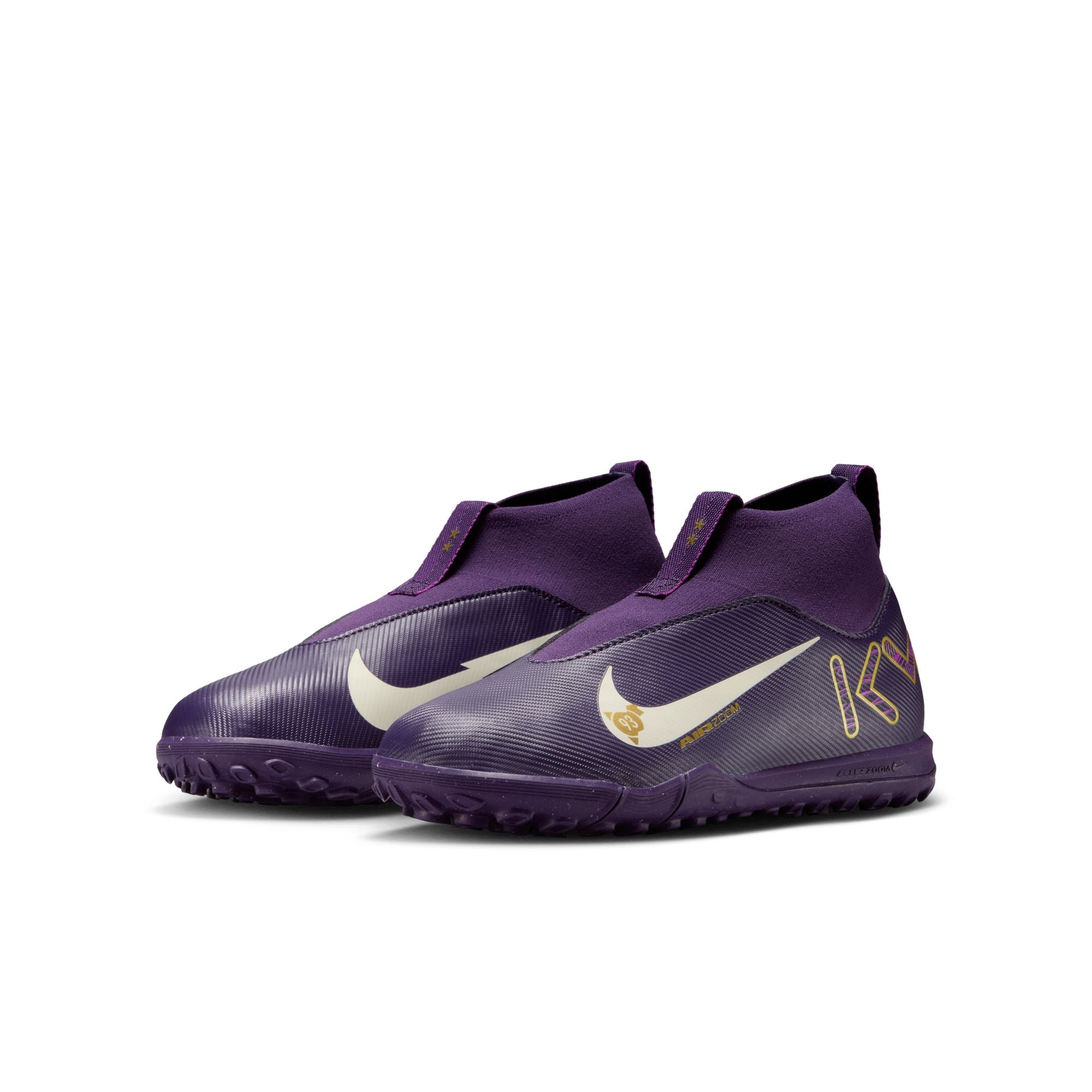 Nike Jr. Mercurial Superfly 10 Academy "Kylian Mbappé" Big Kids' TF High-Top Soccer Shoes - HF3420-500-NIKE by Nike | Available at Niky's Sports