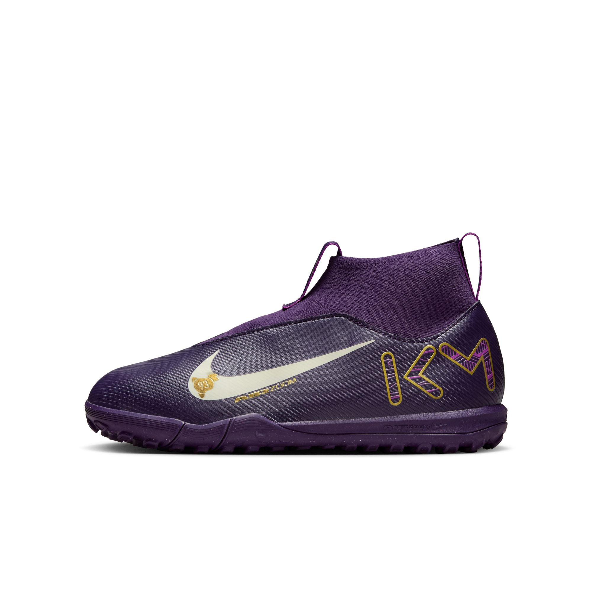 Nike Jr. Mercurial Superfly 10 Academy "Kylian Mbappé" Big Kids' TF High-Top Soccer Shoes - HF3420-500-NIKE by Nike | Available at Niky's Sports