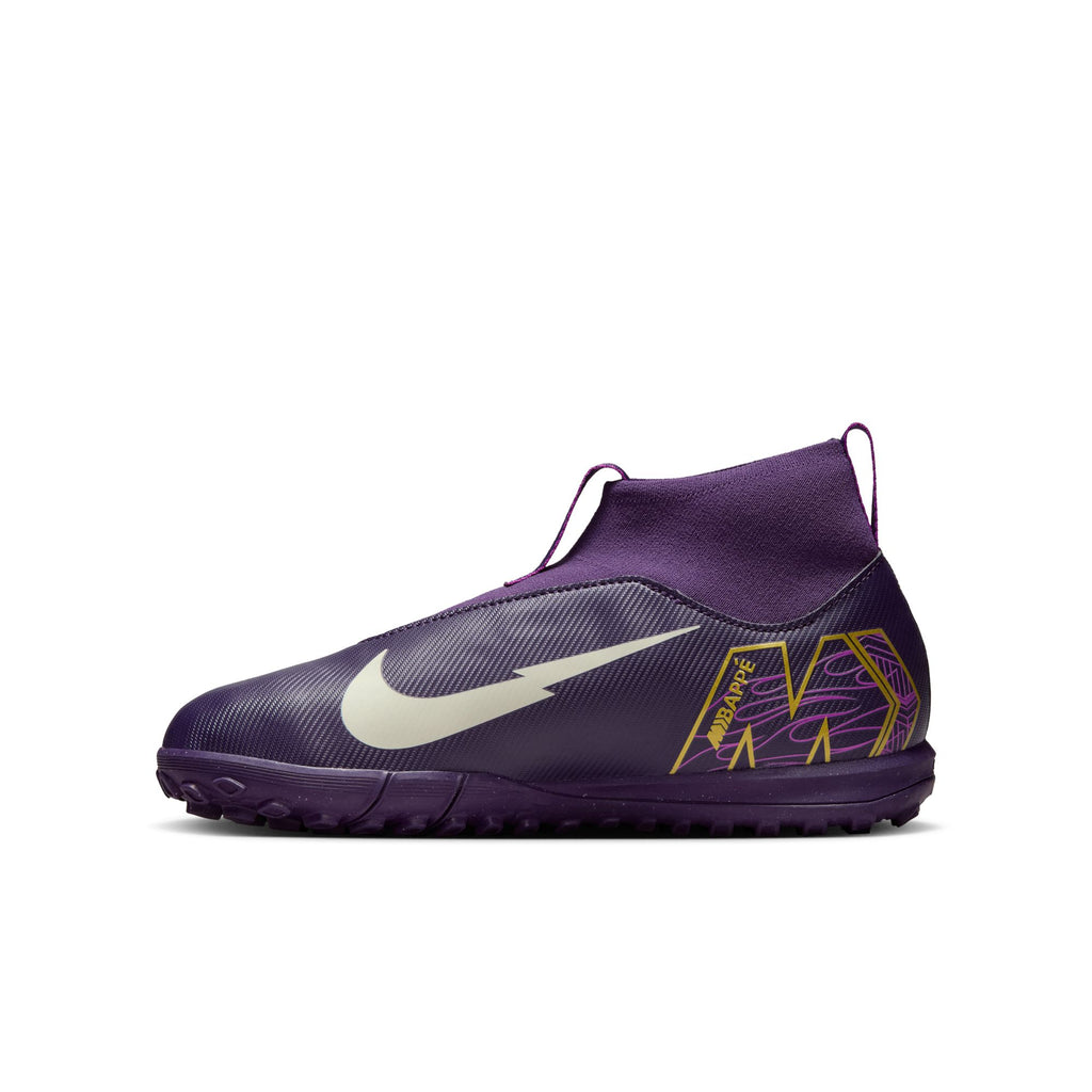 Nike Jr. Mercurial Superfly 10 Academy "Kylian Mbappé" Big Kids' TF High-Top Soccer Shoes - HF3420-500-NIKE by Nike | Available at Niky's Sports