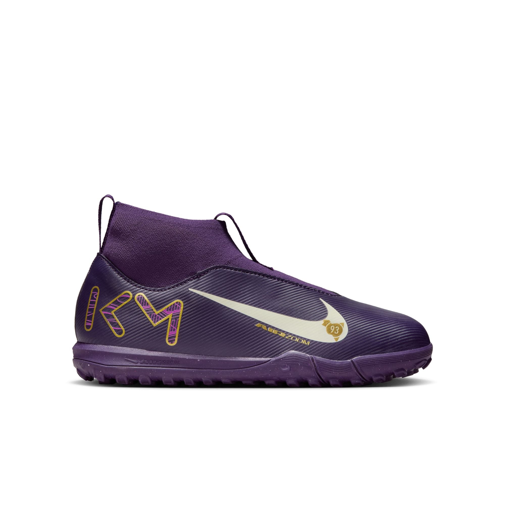 Nike Jr. Mercurial Superfly 10 Academy "Kylian Mbappé" Big Kids' TF High-Top Soccer Shoes - HF3420-500-NIKE by Nike | Available at Niky's Sports