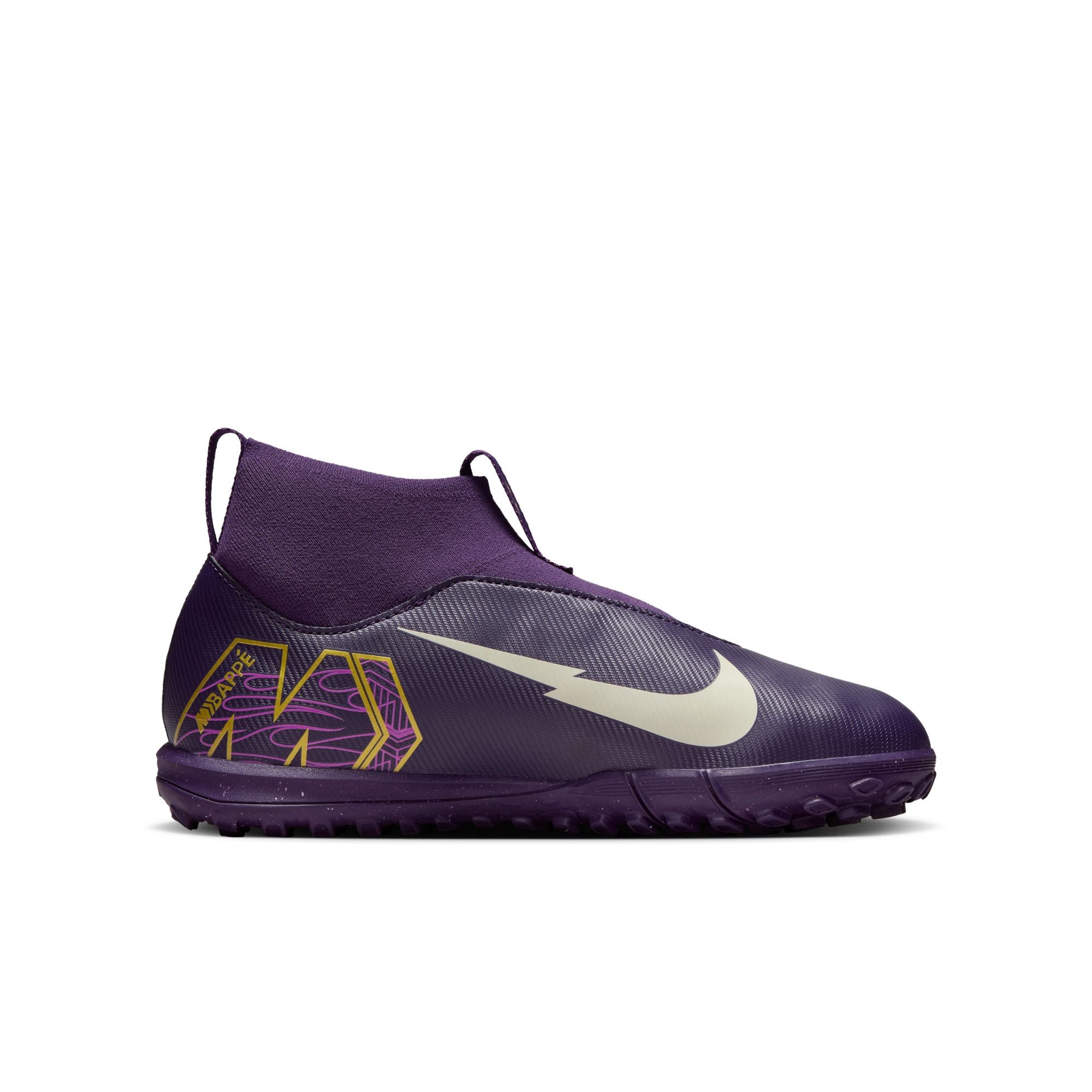 Nike Jr. Mercurial Superfly 10 Academy "Kylian Mbappé" Big Kids' TF High-Top Soccer Shoes - HF3420-500-NIKE by Nike | Available at Niky's Sports