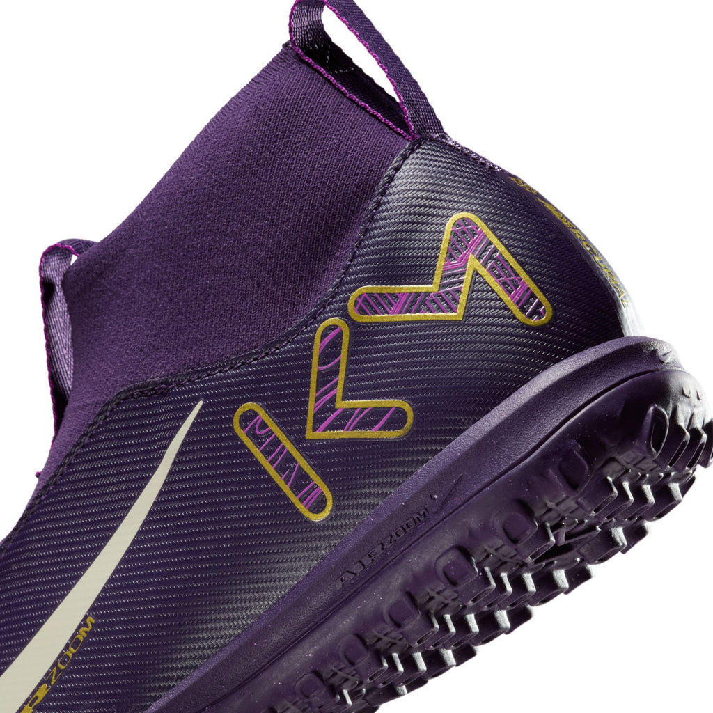 Nike Jr. Mercurial Superfly 10 Academy "Kylian Mbappé" Big Kids' TF High-Top Soccer Shoes - HF3420-500-NIKE by Nike | Available at Niky's Sports