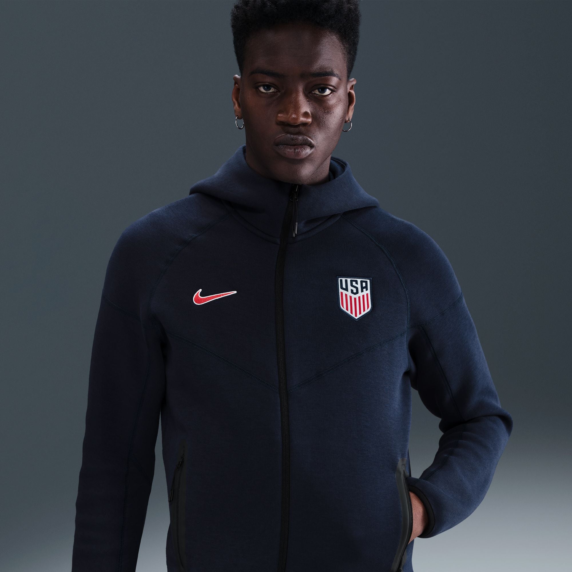Nike USA Men's 2025 Tech Fleece Hoodie - HF5098-451-NIKE by Nike | Available at Niky's Sports