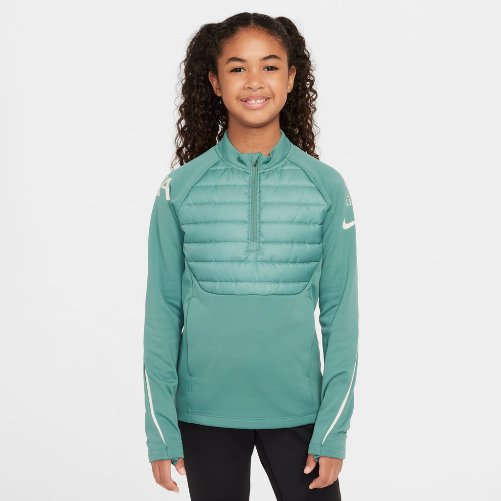 Nike Liverpool FC Academy Winter Warrior Big Kids' Therma-FIT Soccer Drill Top - HF5308-362-NIKE by Nike | Available at Niky's Sports