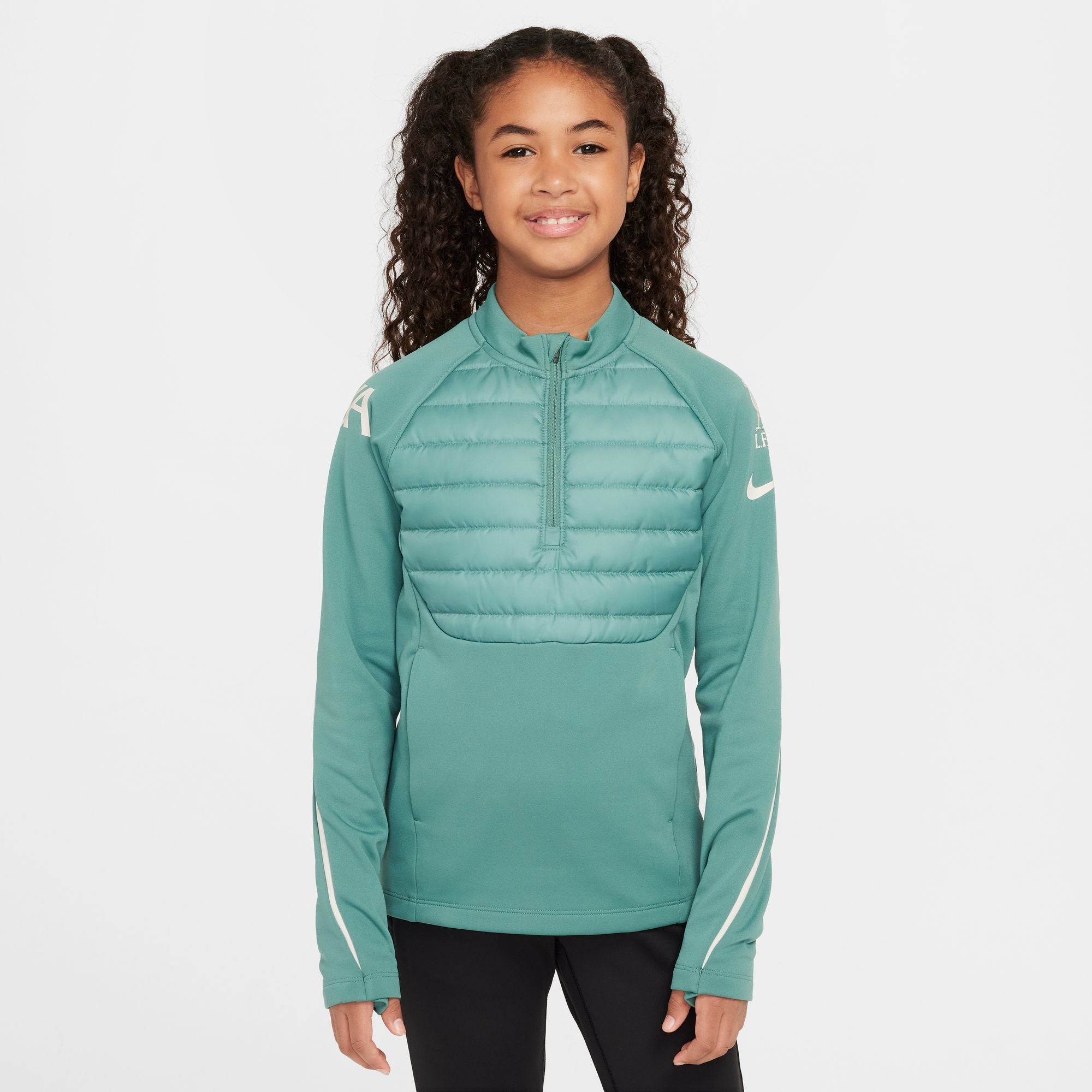 Nike Liverpool FC Academy Winter Warrior Big Kids' Therma-FIT Soccer Drill Top - HF5308-362-NIKE by Nike | Available at Niky's Sports