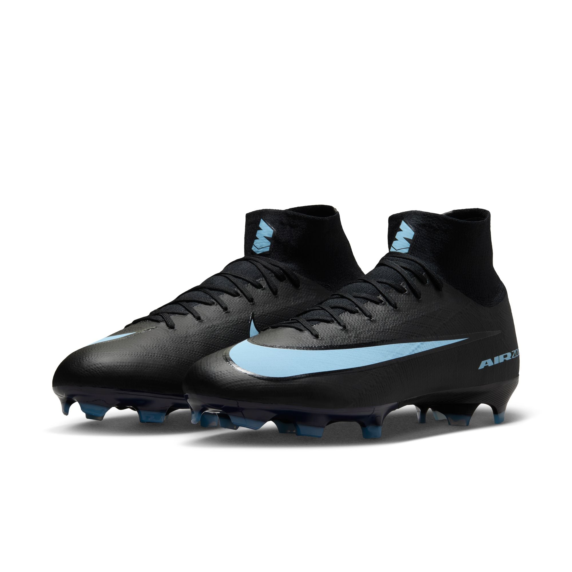 blue and black nike soccer cleats