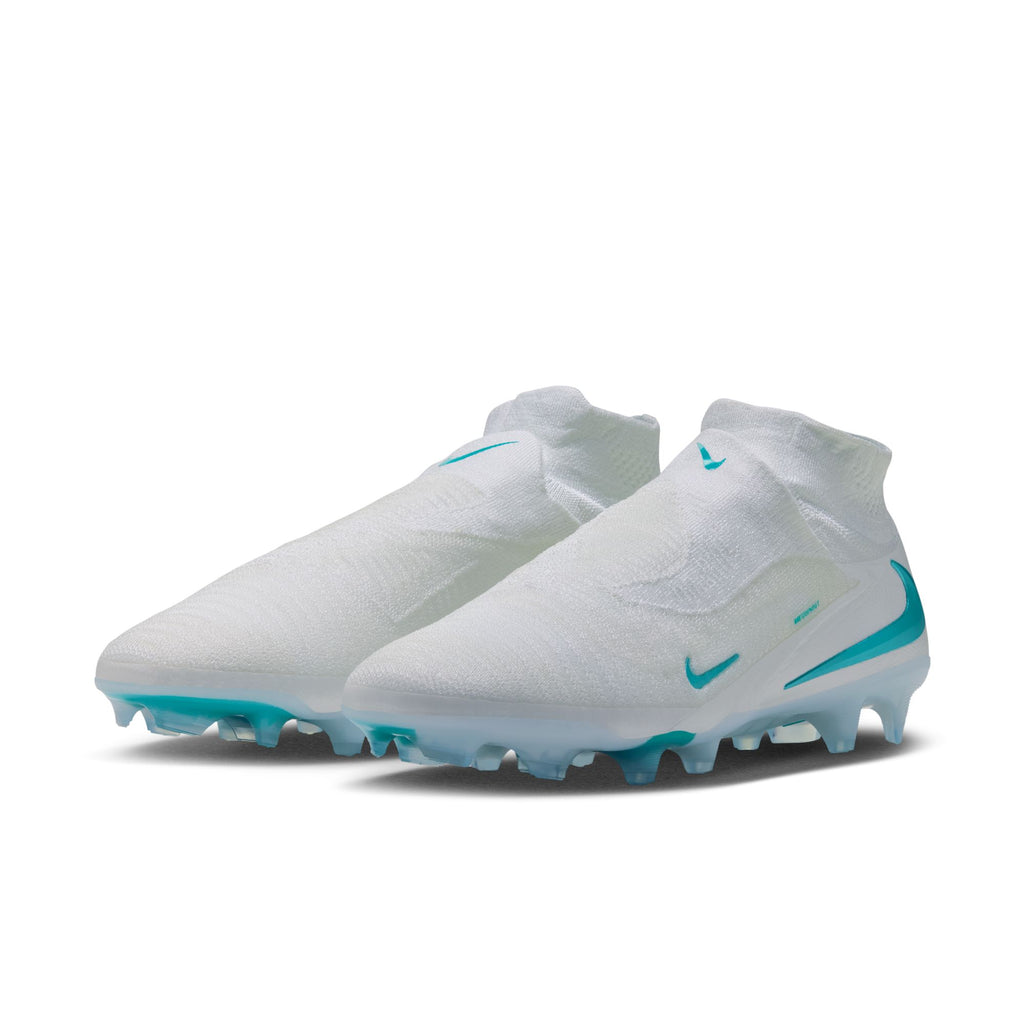 Nike Phantom 6 High Elite FG Soccer Cleats - White/Dusty Cactus-White - Firm Ground Soccer Cleats by Nike | Available at Niky's Sports