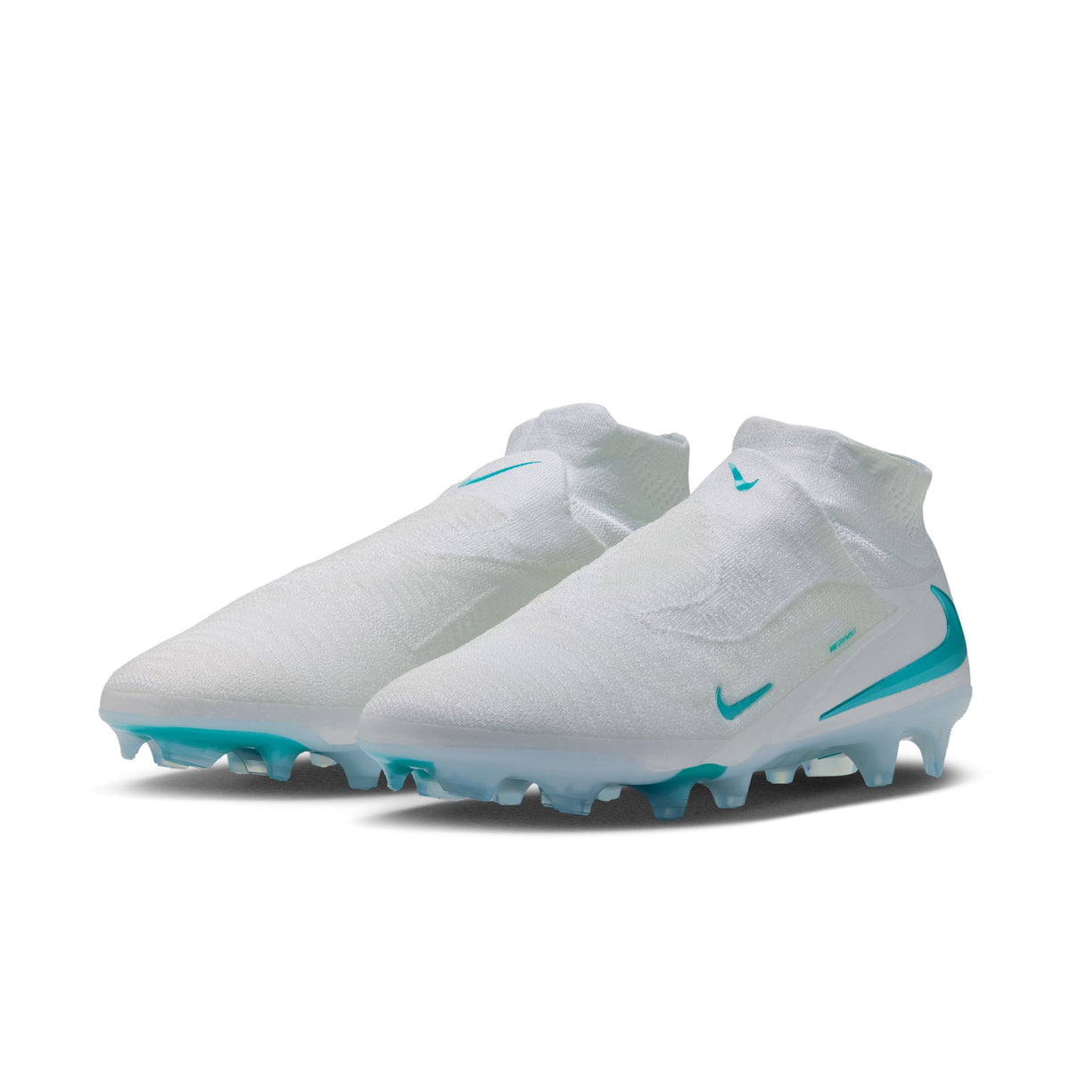 Nike Phantom 6 High Elite FG Soccer Cleats - White/Dusty Cactus-White - Firm Ground Soccer Cleats by Nike | Available at Niky's Sports
