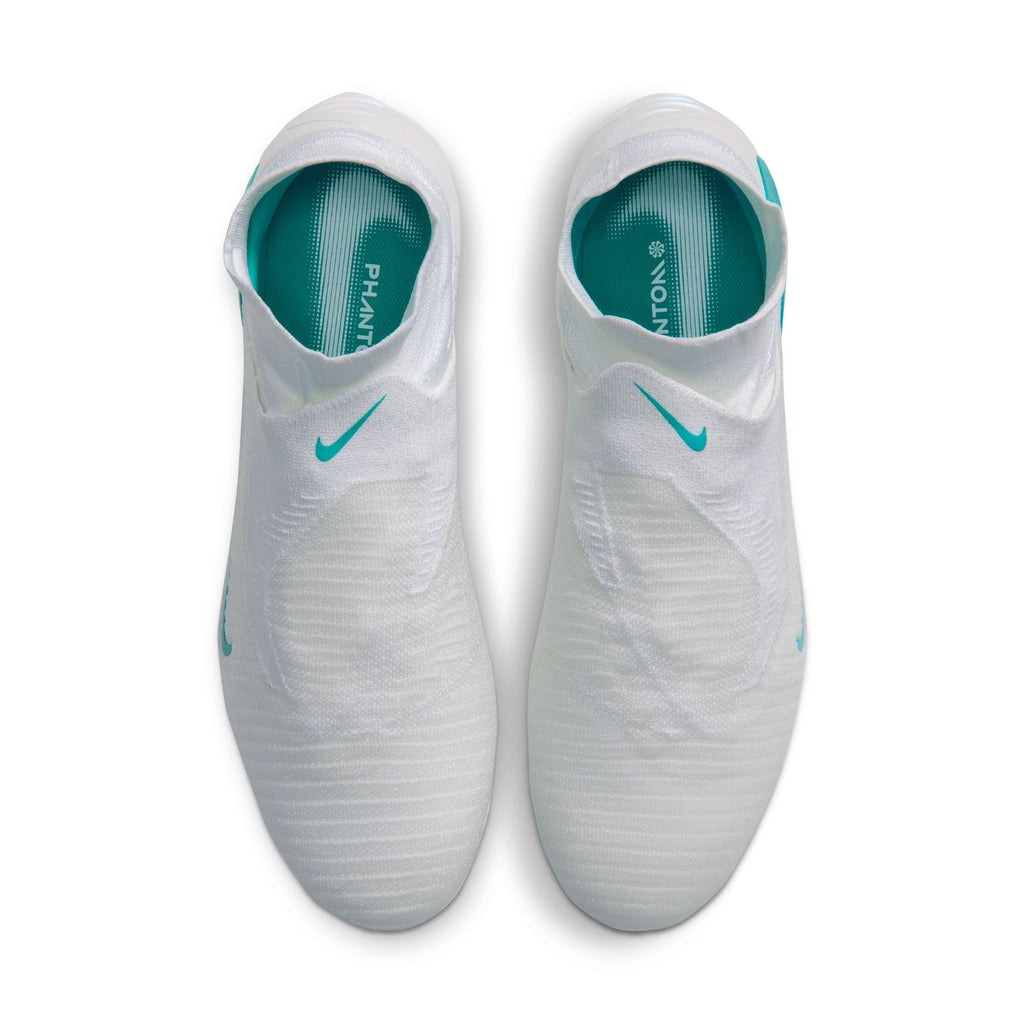 Nike Phantom 6 High Elite FG Soccer Cleats - White/Dusty Cactus-White - Firm Ground Soccer Cleats by Nike | Available at Niky's Sports