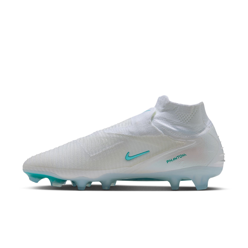 Nike Phantom 6 High Elite FG Soccer Cleats - White/Dusty Cactus-White - Firm Ground Soccer Cleats by Nike | Available at Niky's Sports