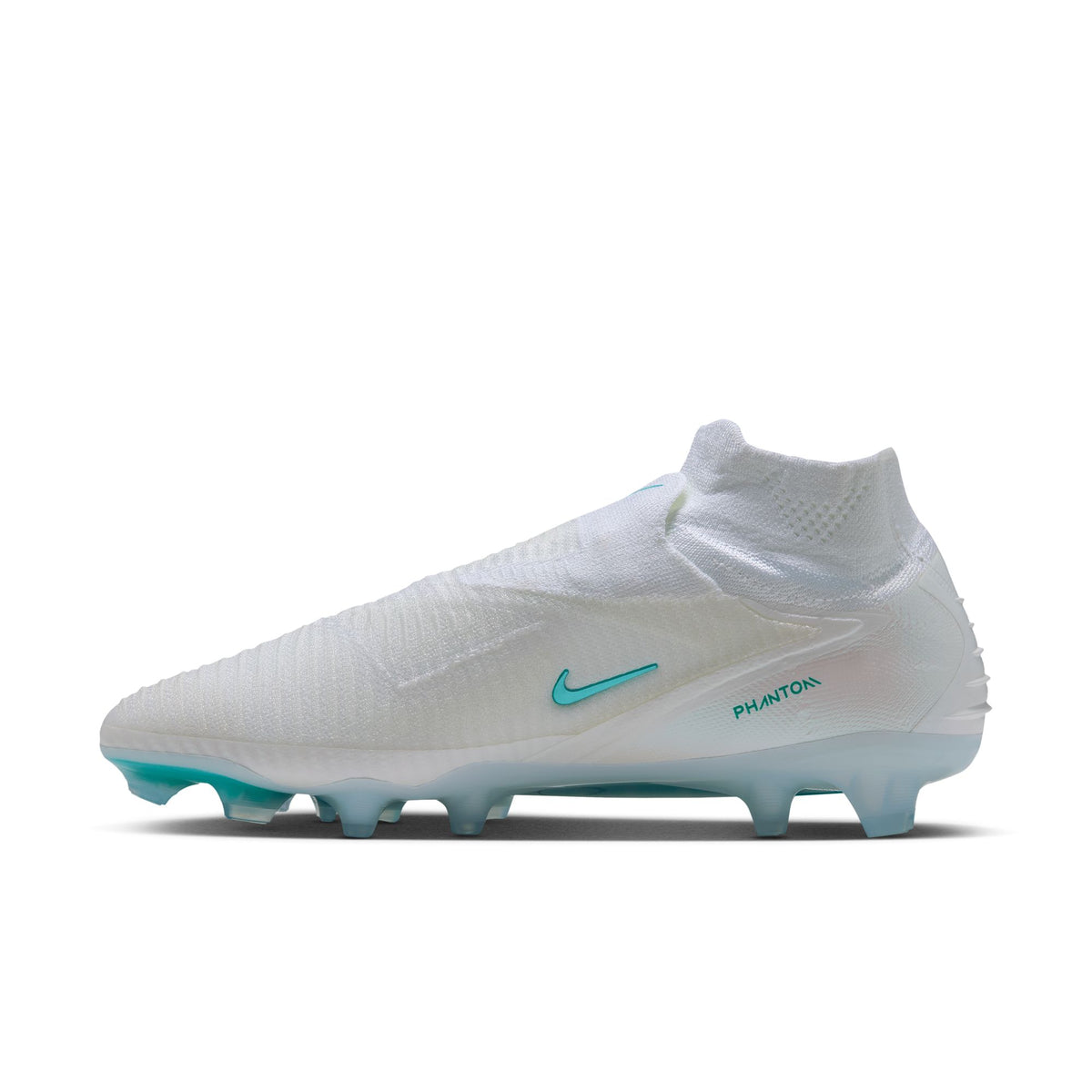 Nike Phantom 6 High Elite FG Soccer Cleats - White/Dusty Cactus-White - Firm Ground Soccer Cleats by Nike | Available at Niky's Sports