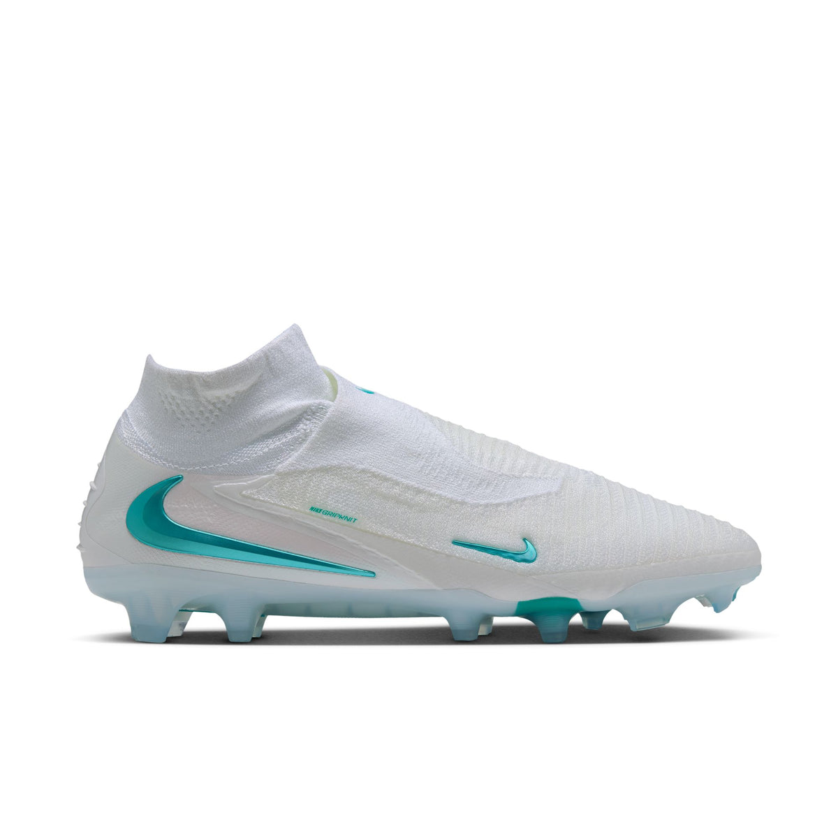Nike Phantom 6 High Elite FG Soccer Cleats - White/Dusty Cactus-White - Firm Ground Soccer Cleats by Nike | Available at Niky's Sports