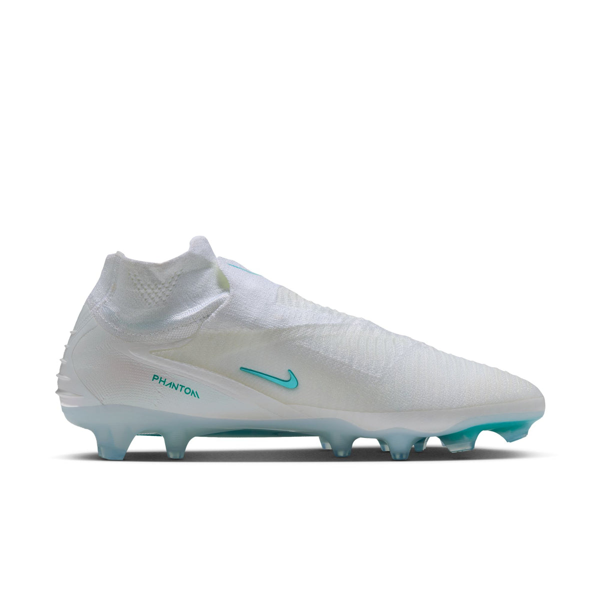 Nike Phantom 6 High Elite FG Soccer Cleats - White/Dusty Cactus-White - Firm Ground Soccer Cleats by Nike | Available at Niky's Sports