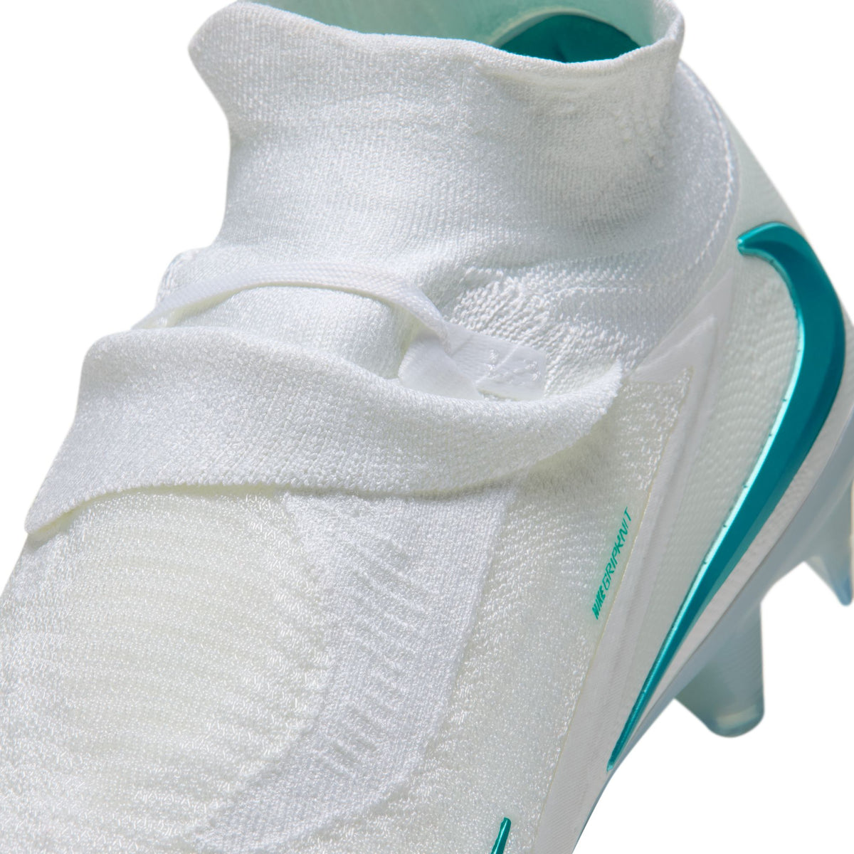 Nike Phantom 6 High Elite FG Soccer Cleats - White/Dusty Cactus-White - Firm Ground Soccer Cleats by Nike | Available at Niky's Sports