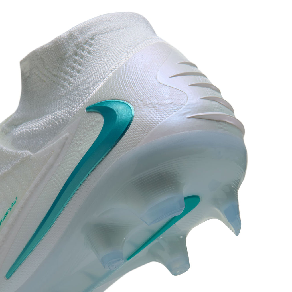 Nike Phantom 6 High Elite FG Soccer Cleats - White/Dusty Cactus-White - Firm Ground Soccer Cleats by Nike | Available at Niky's Sports