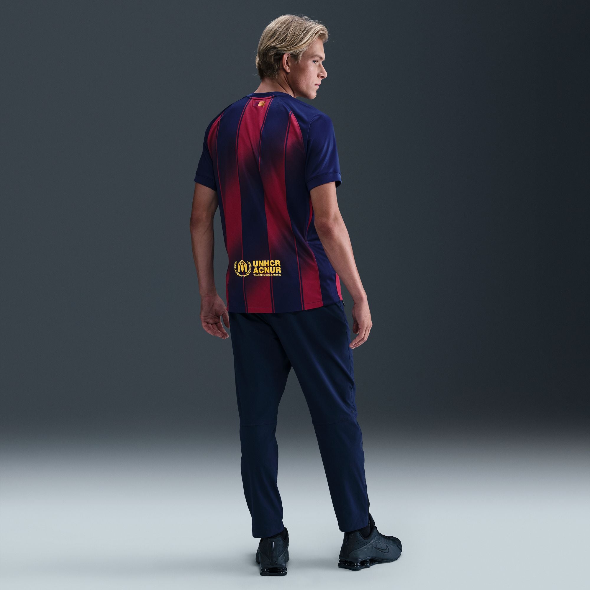 Nike FC Barcelona 2025/26 Stadium Home Men's Dri-FIT Soccer Stadium Je