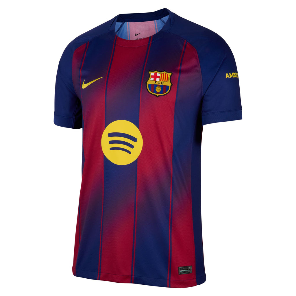 Nike FC Barcelona 2025/26 Stadium Home Men's Dri-FIT Soccer Stadium Jersey - HJ4590-456-NIKE by Nike | Available at Niky's Sports