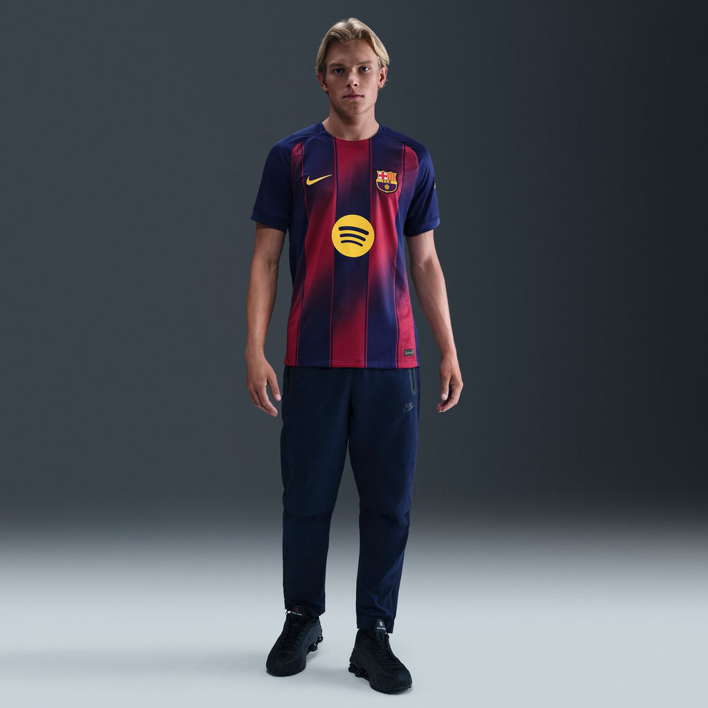 Nike FC Barcelona 2025/26 Stadium Home Men's Dri-FIT Soccer Stadium Jersey - HJ4590-456-NIKE by Nike | Available at Niky's Sports