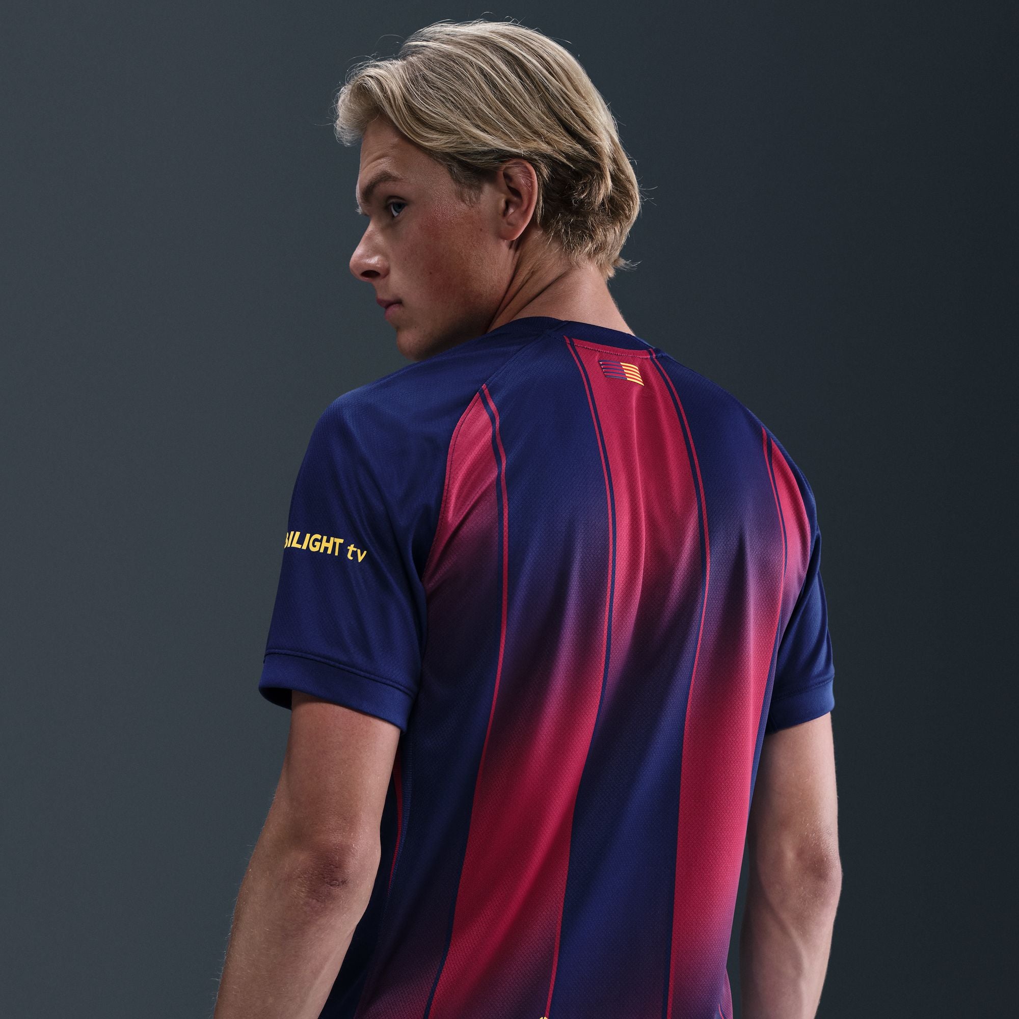 Nike FC Barcelona 2025/26 Stadium Home Men's Dri-FIT Soccer Stadium Jersey - HJ4590-456-NIKE by Nike | Available at Niky's Sports