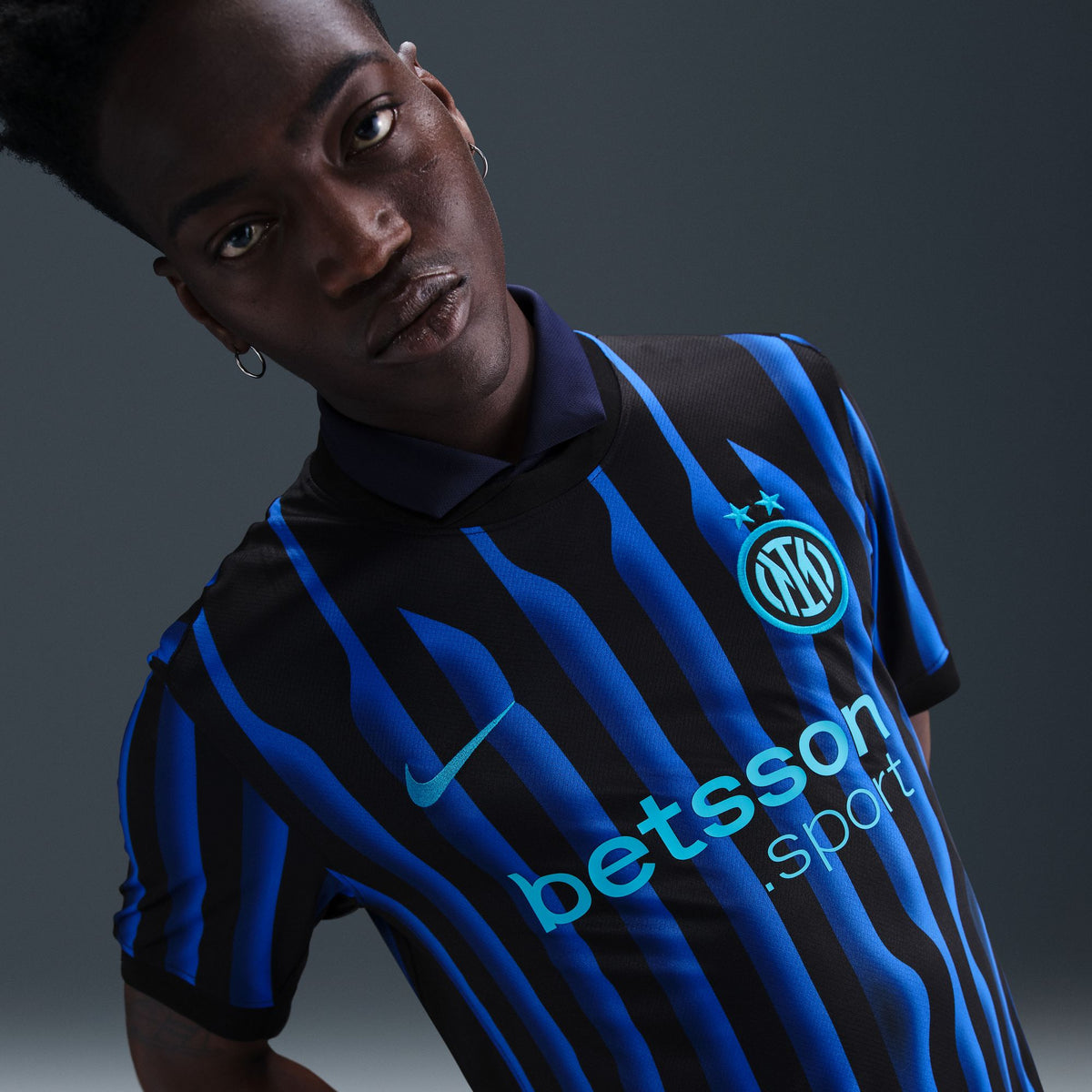 Inter Milan 2025/26 Stadium Home Men's Nike Dri-FIT Soccer Replica Jersey - HJ4591-439-NIKE by Nike | Available at Niky's Sports