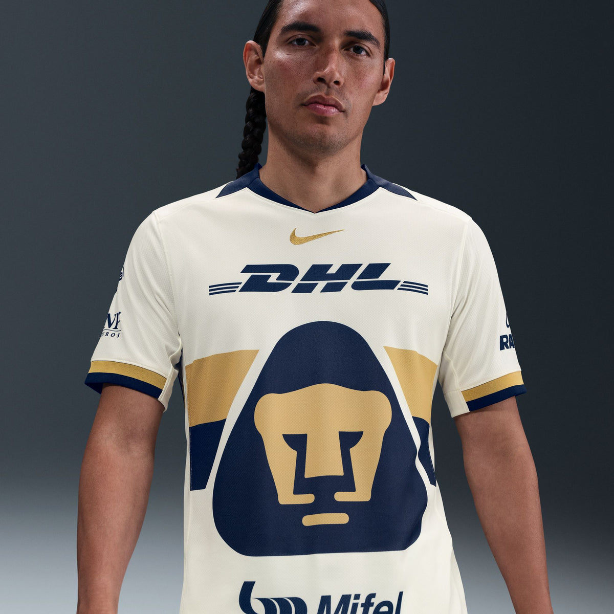 Nike Pumas UNAM 2025/26 Stadium Home Men's Dri-FIT Soccer Replica Jersey - HJ4595-134-NIKE by Nike | Available at Niky's Sports
