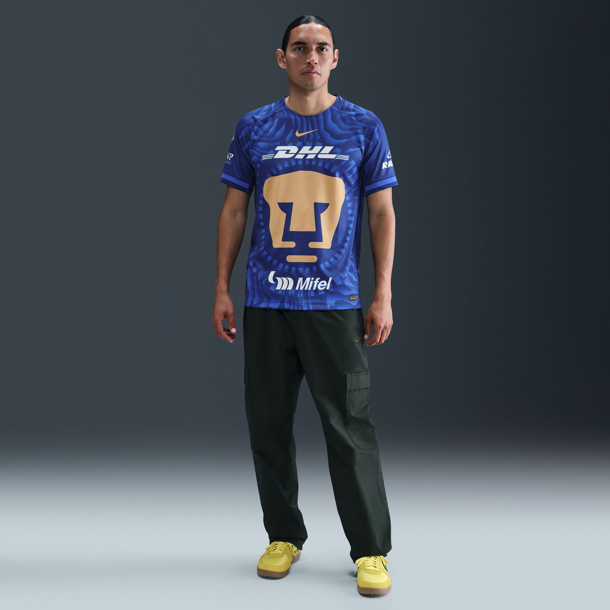 Nike Pumas UNAM 2025/26 Stadium Away Men&#39;s Dri-FIT Soccer Replica Jersey - HJ4607-456-NIKE by Nike | Available at Niky&#39;s Sports