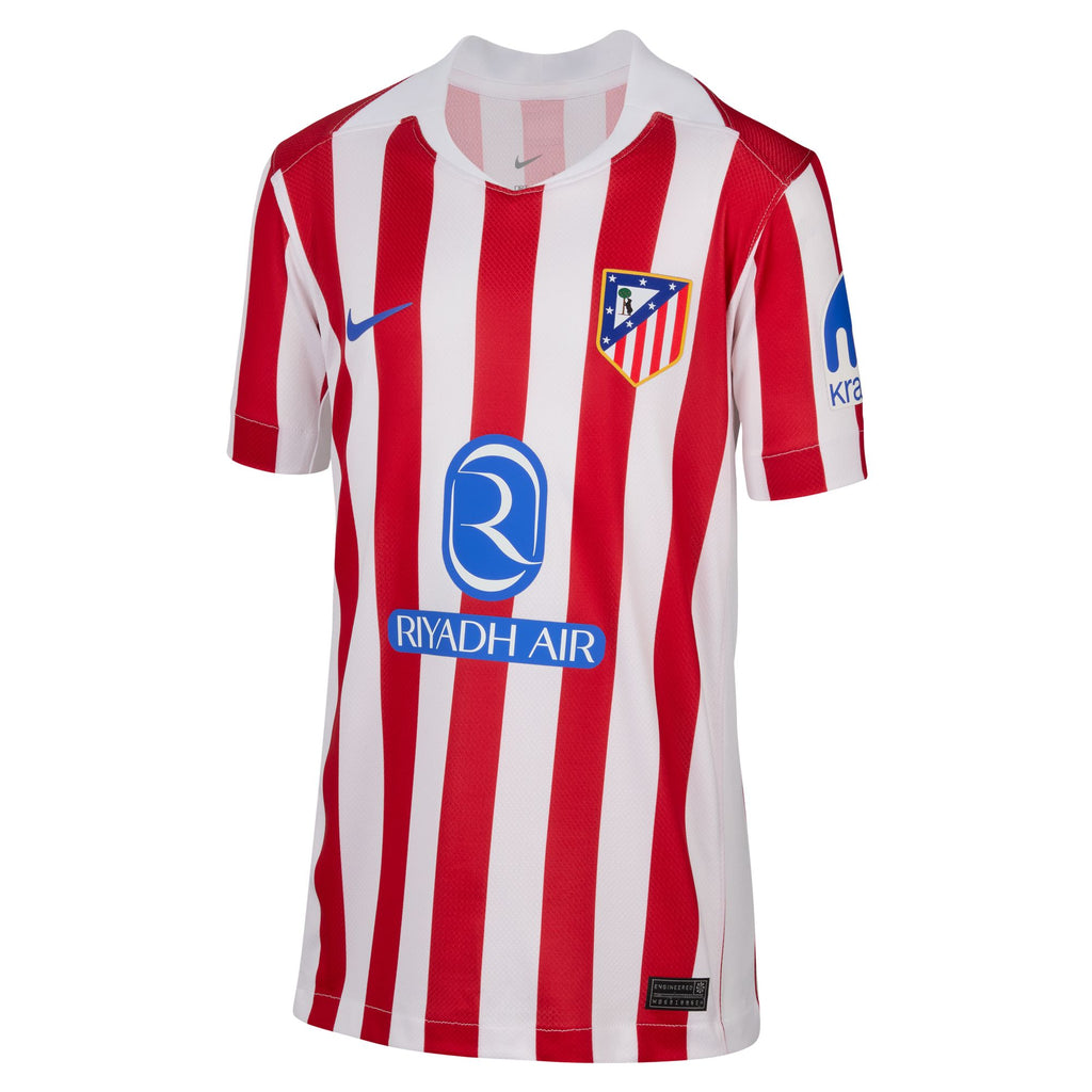 Nike Atlético Madrid 2025/26 Stadium Home Big Kids' Dri-FIT Soccer Replica Jersey - HJ5281-615-NIKE by Nike | Available at Niky's Sports