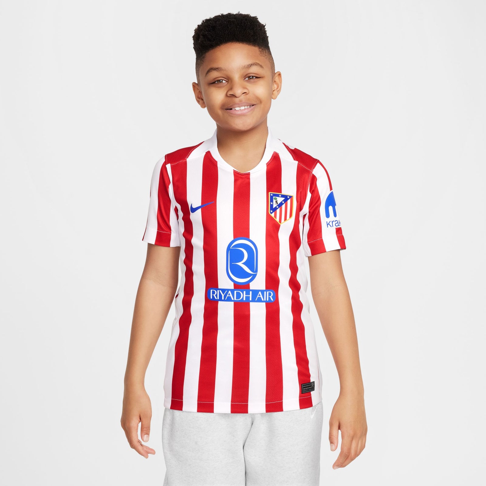 Nike Atlético Madrid 2025/26 Stadium Home Big Kids' Dri-FIT Soccer Replica Jersey - HJ5281-615-NIKE by Nike | Available at Niky's Sports
