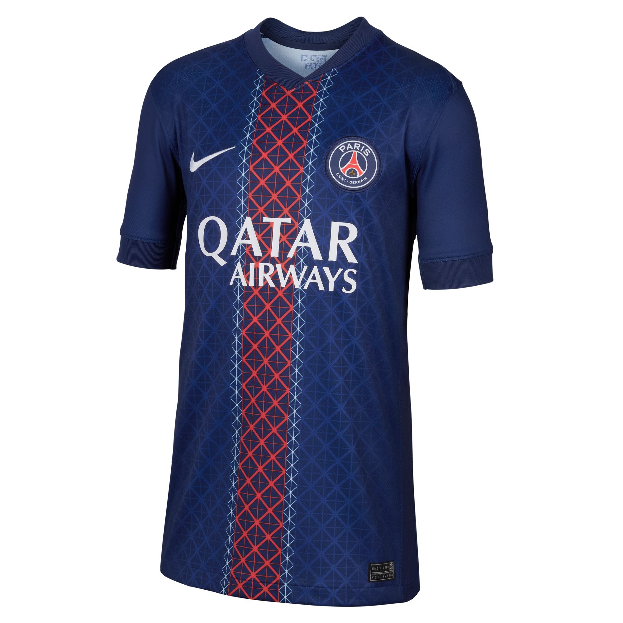 Nike Paris Saint-Germain 2025/26 Stadium Home Big Kids' Dri-FIT Soccer