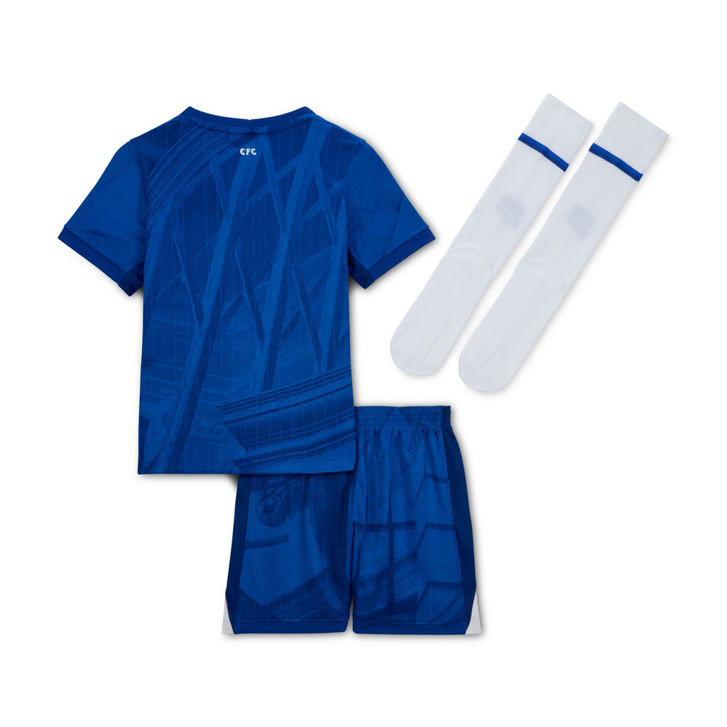 Nike Chelsea FC 2025/26 Stadium Home Little Kids' Soccer Replica 3-Piece Kit