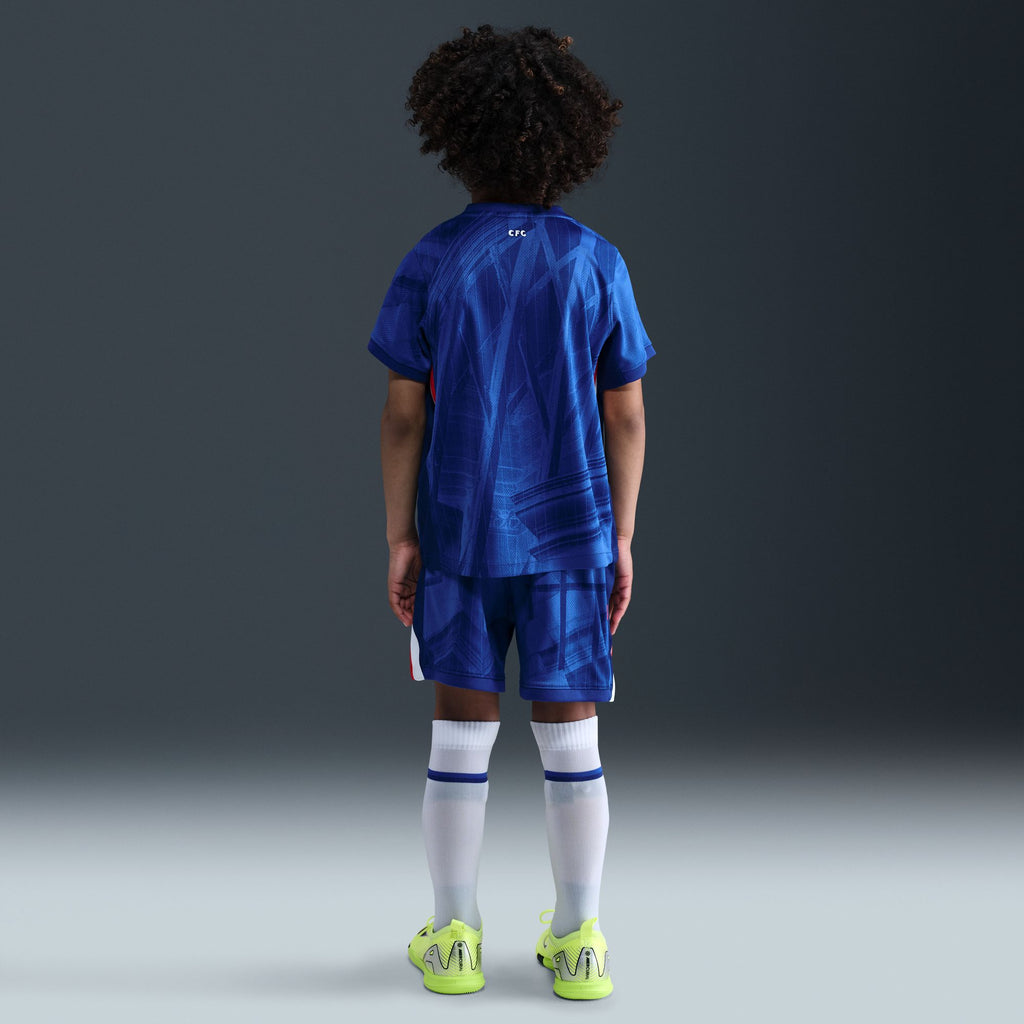 Nike Chelsea FC 2025/26 Stadium Home Little Kids' Soccer Replica 3-Piece Kit