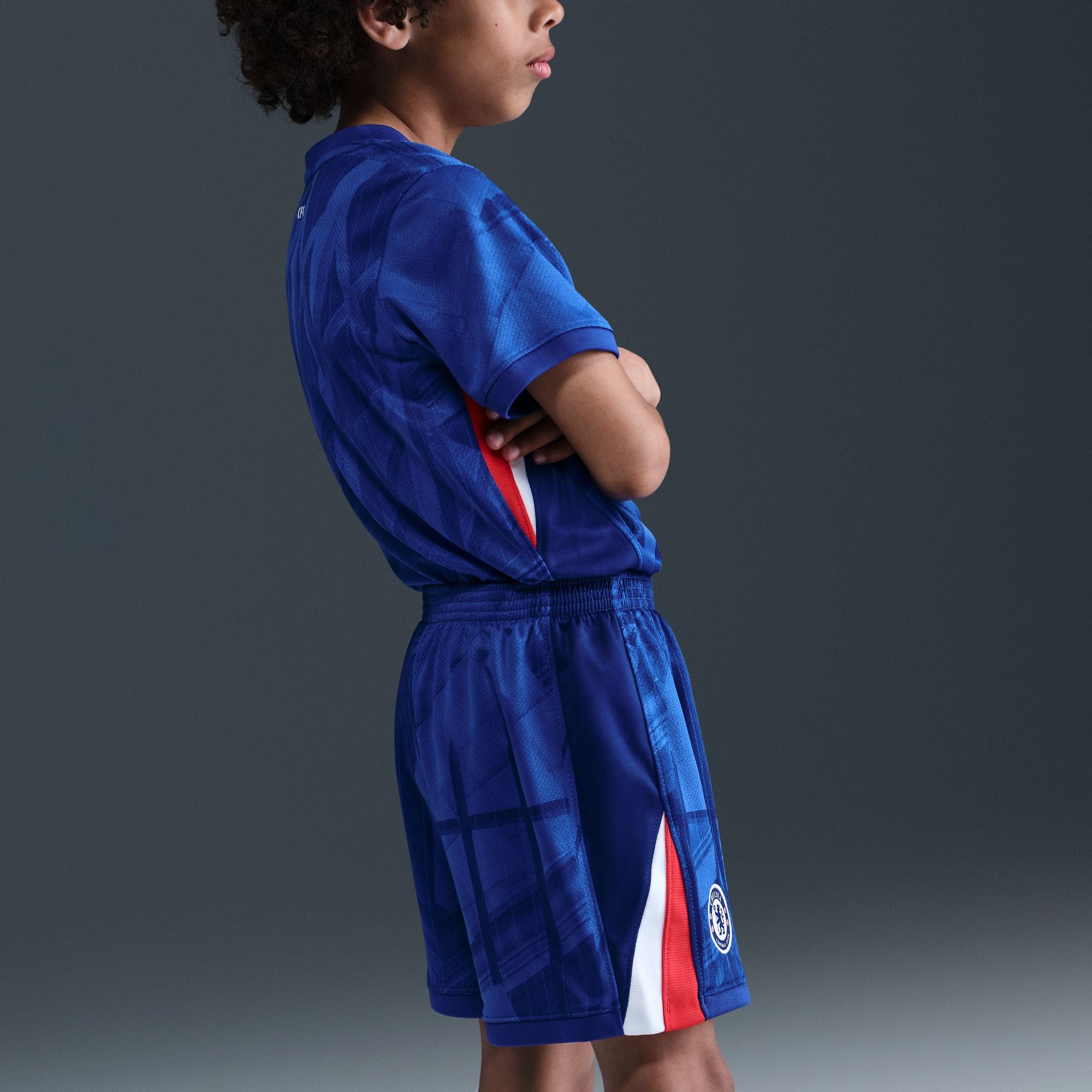Nike Chelsea FC 2025/26 Stadium Home Little Kids' Soccer Replica 3-Piece Kit