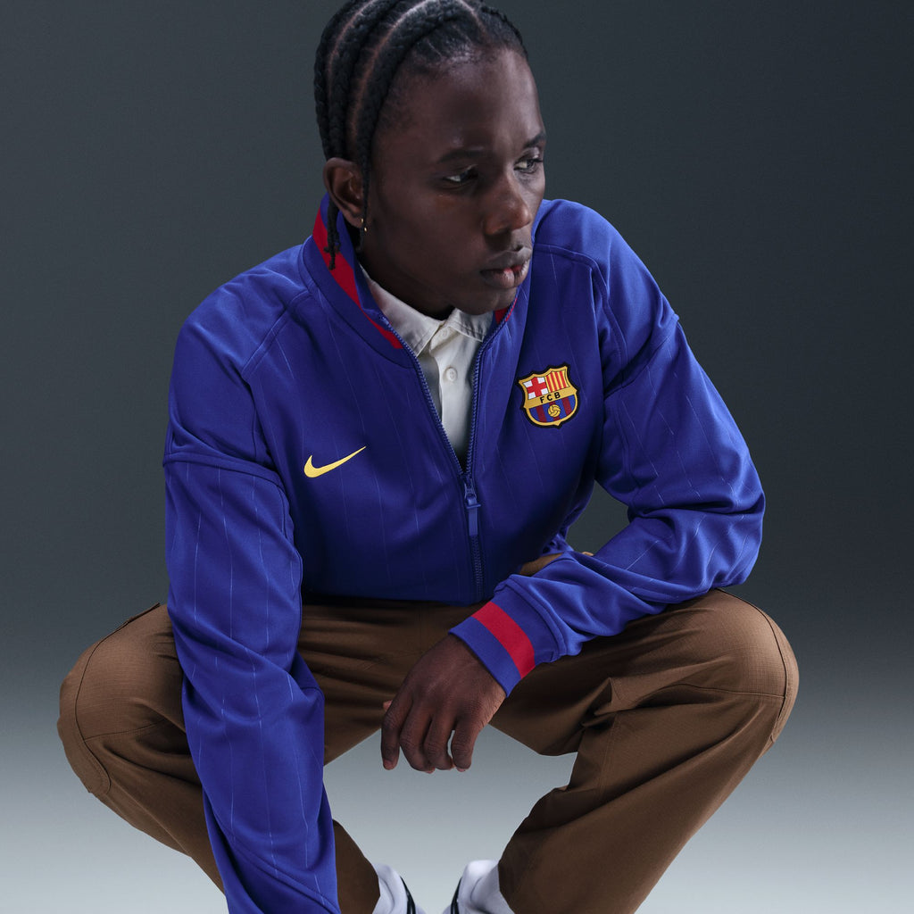 Nike FC Barcelona Academy Pro Home Men's Dri-FIT Soccer Anthem Jacket - HJ6374-455-NIKE by Nike | Available at Niky's Sports