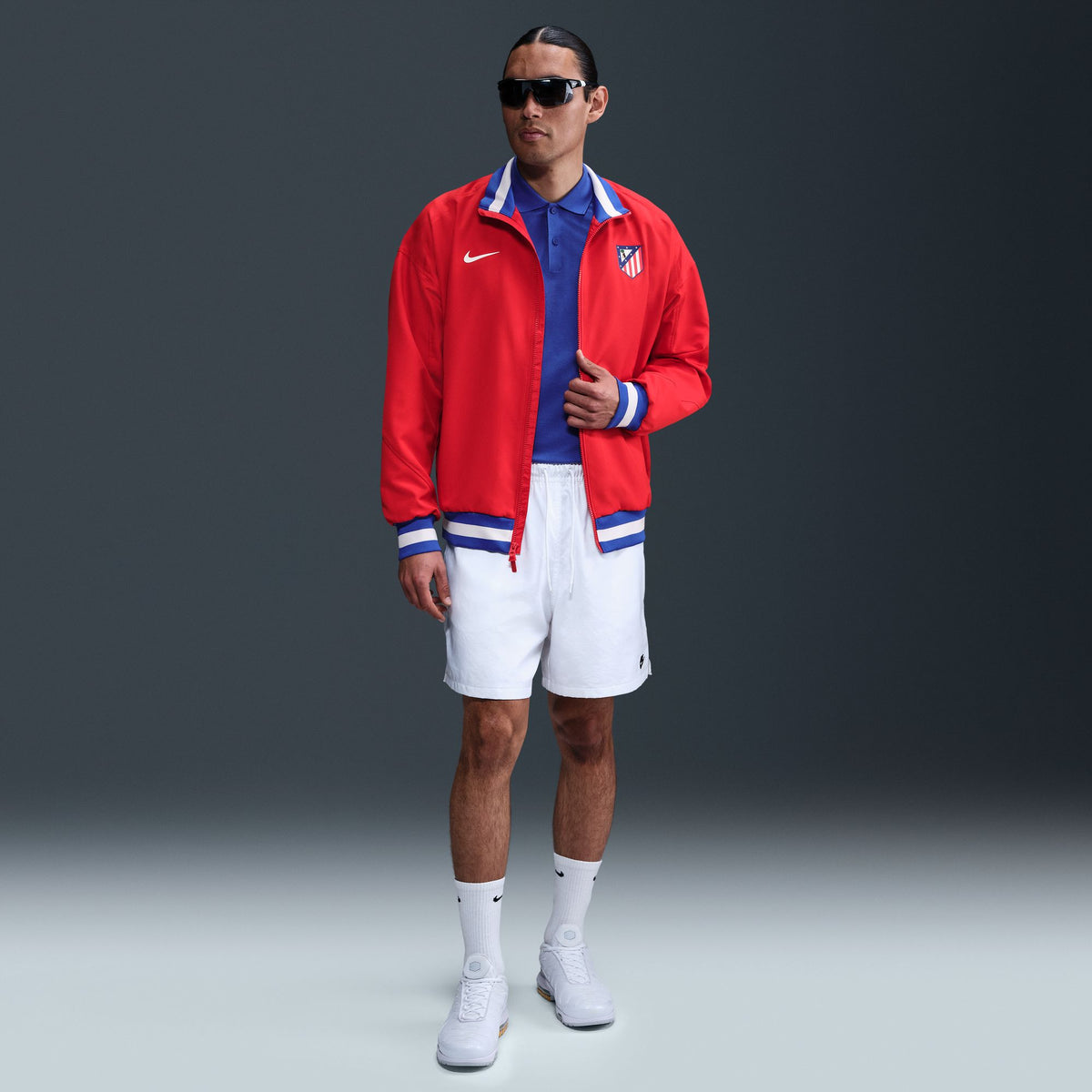 Nike Atlético Madrid Strike Men&#39;s Dri-FIT Soccer Anthem Jacket - HJ6387-614-NIKE by Nike | Available at Niky&#39;s Sports