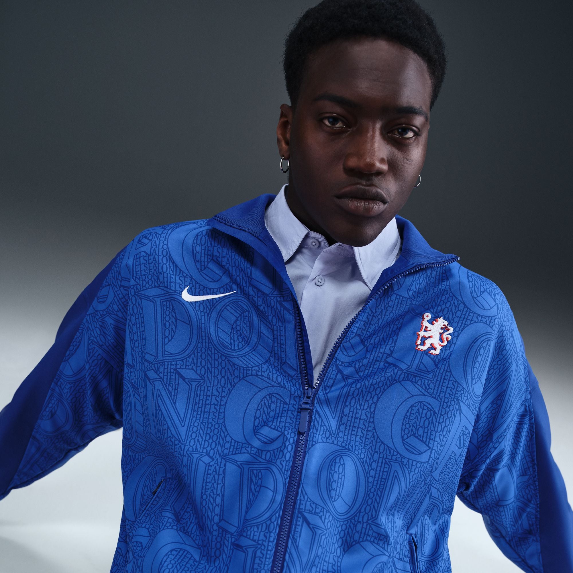 Nike Chelsea FC Strike Men's Dri-FIT Soccer Anthem Jacket - HJ6389-495-NIKE by Nike | Available at Niky's Sports