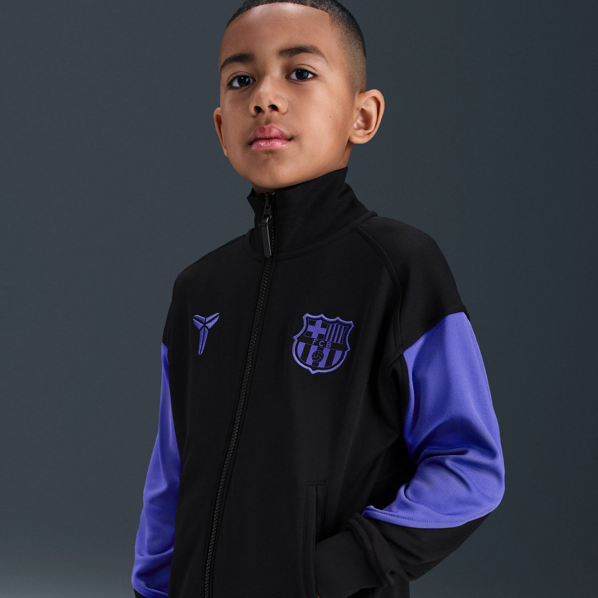 Nike Kobe Bryant FC Barcelona Academy Pro Away Big Kids' Dri-FIT Soccer Anthem Jacket - HJ6411-010-NIKE by Nike | Available at Niky's Sports